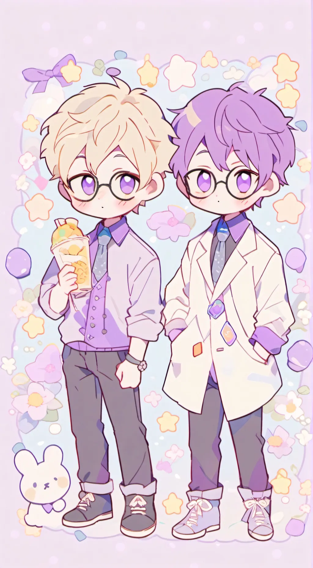 ai character: justin&adam background