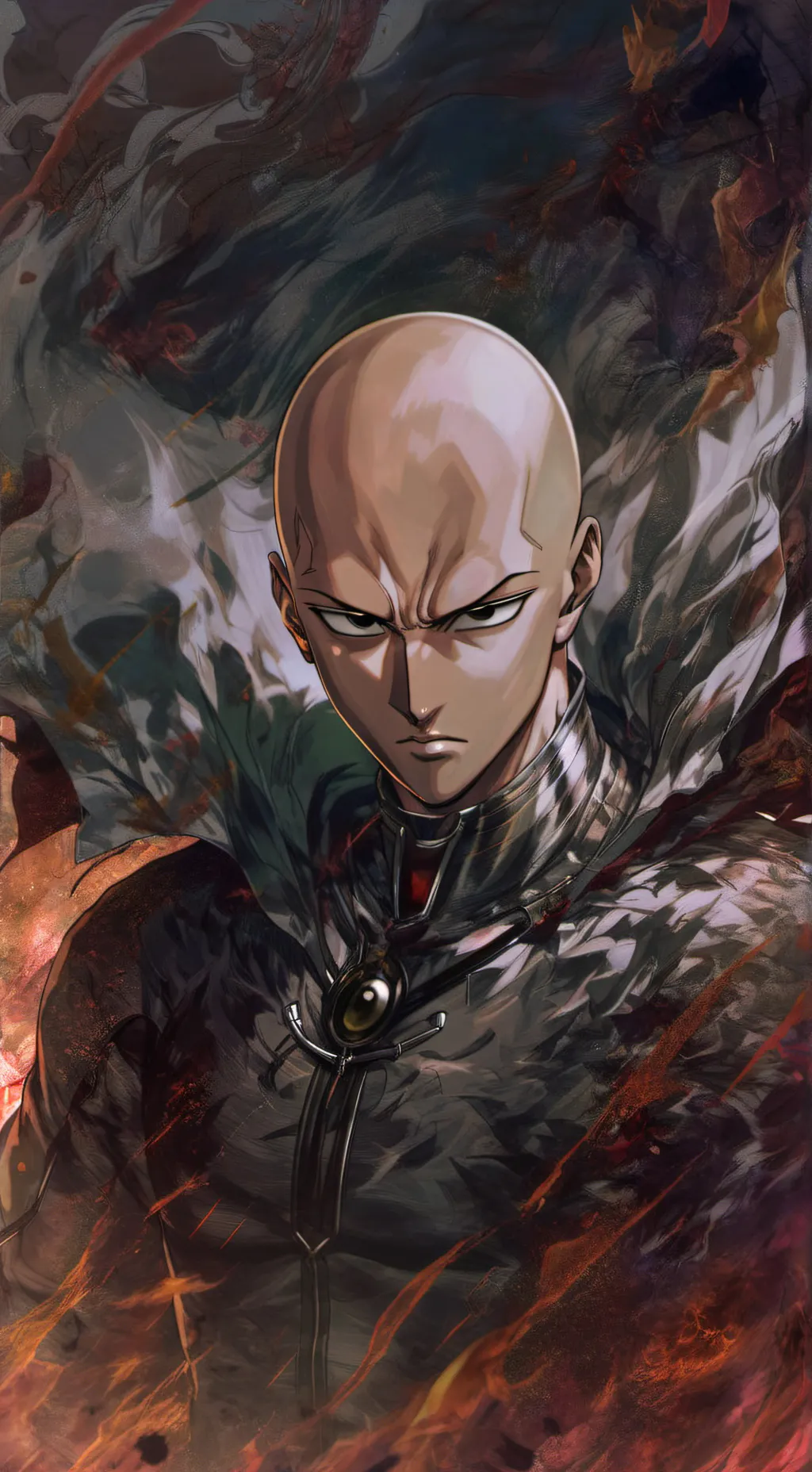 ai character: Saitama  background