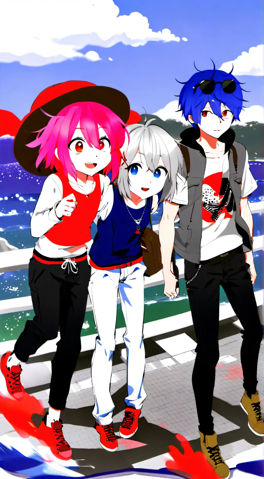 ai character: The Roblox Trio background