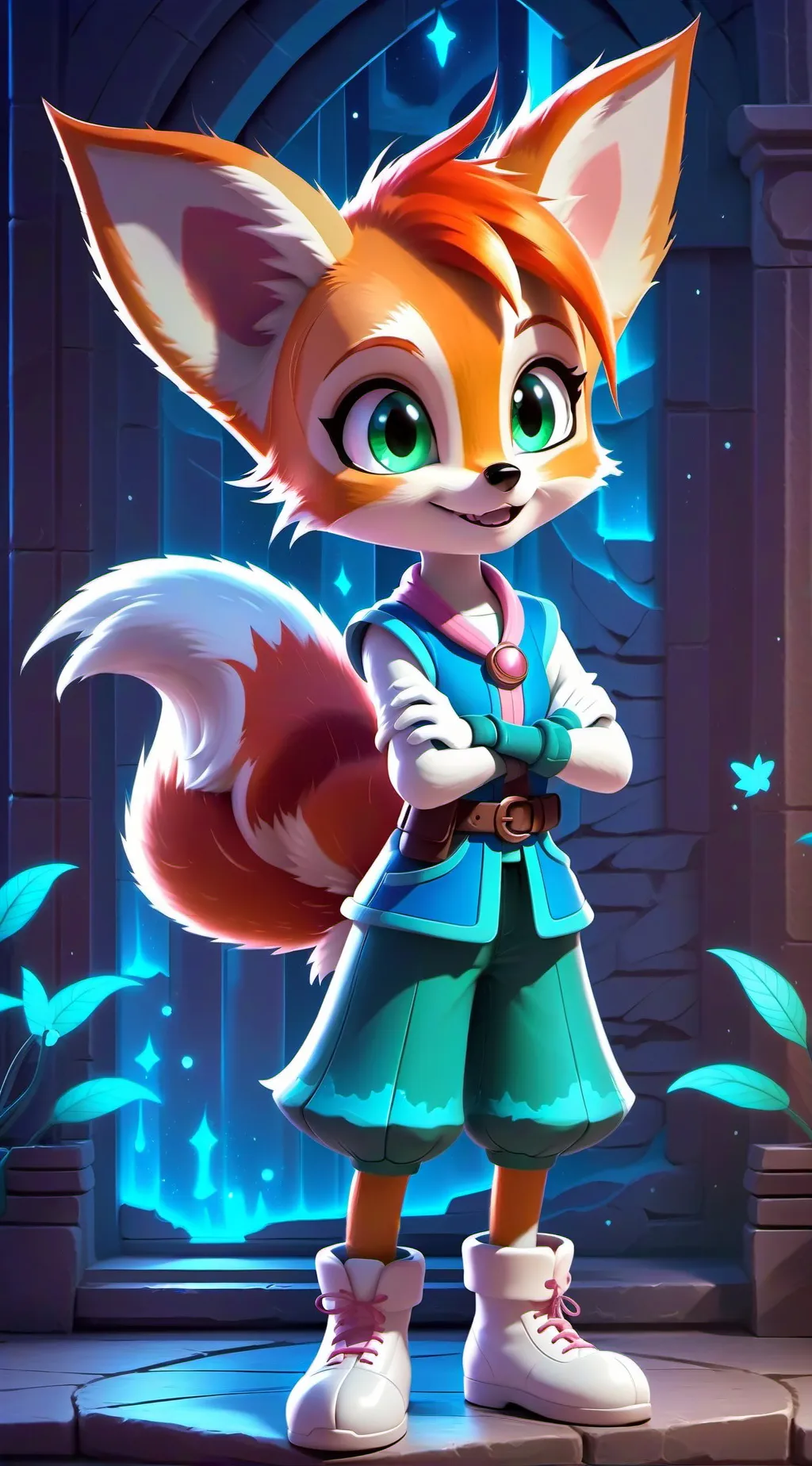 ai character: tails (female) background