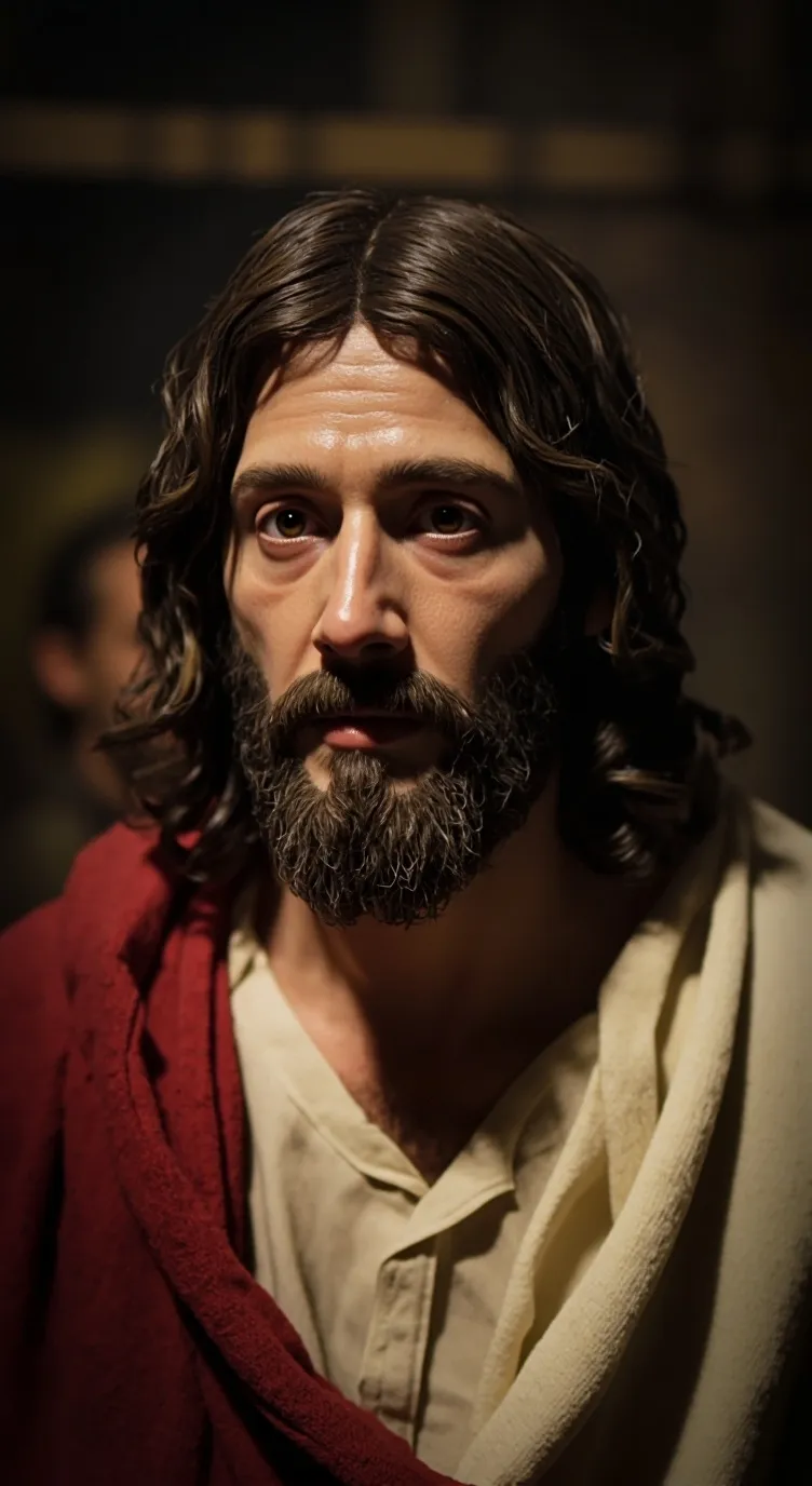 ai character: Jesus Cristo  background