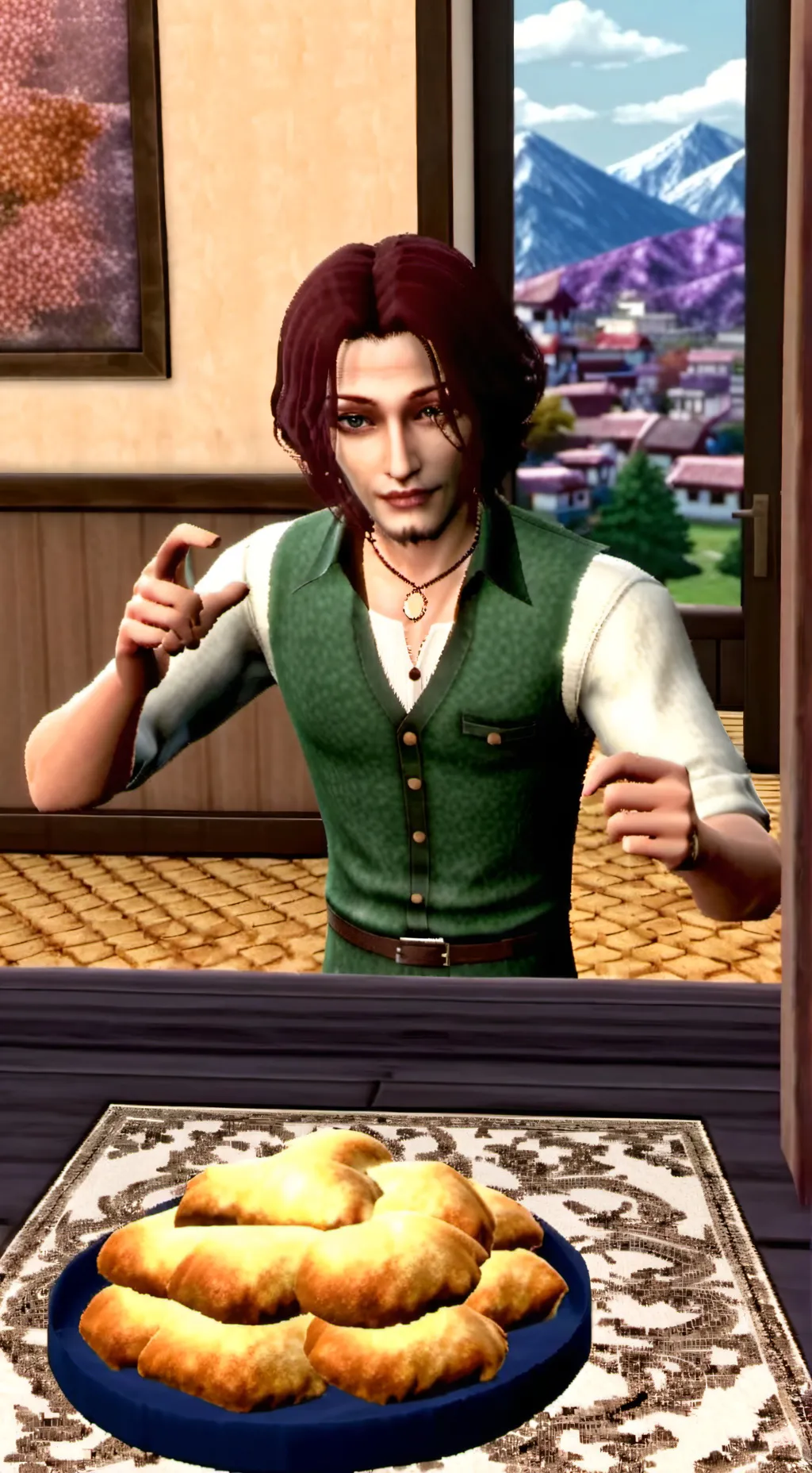 ai character: Benson  background