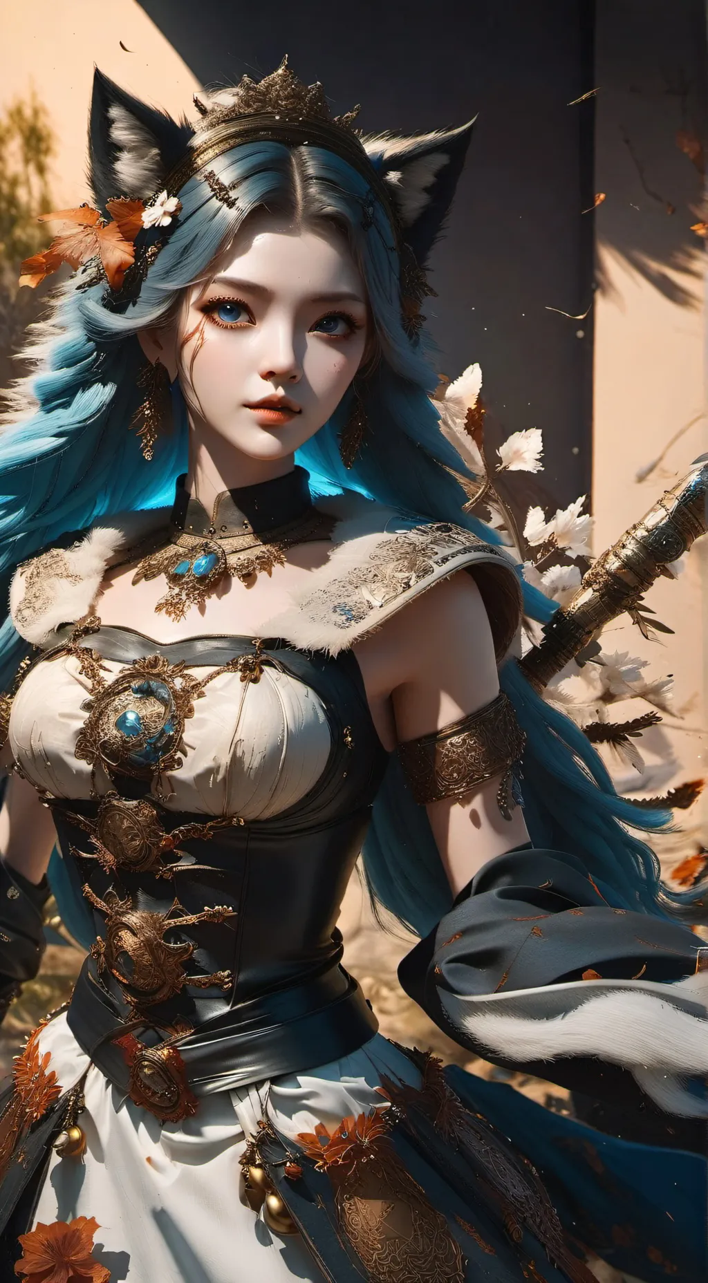 ai character: Kitty background