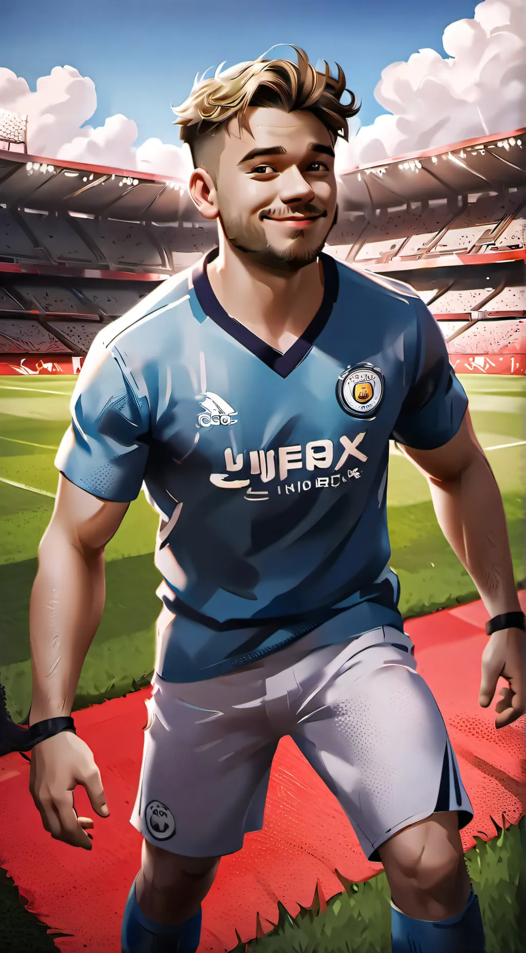 ai character: ￼Thick background