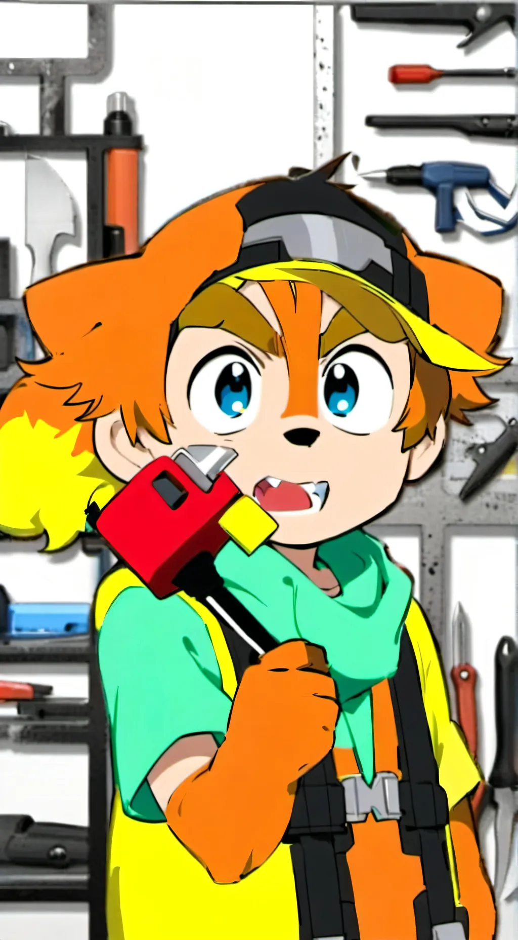 ai character: Rusty Tool-Toter background