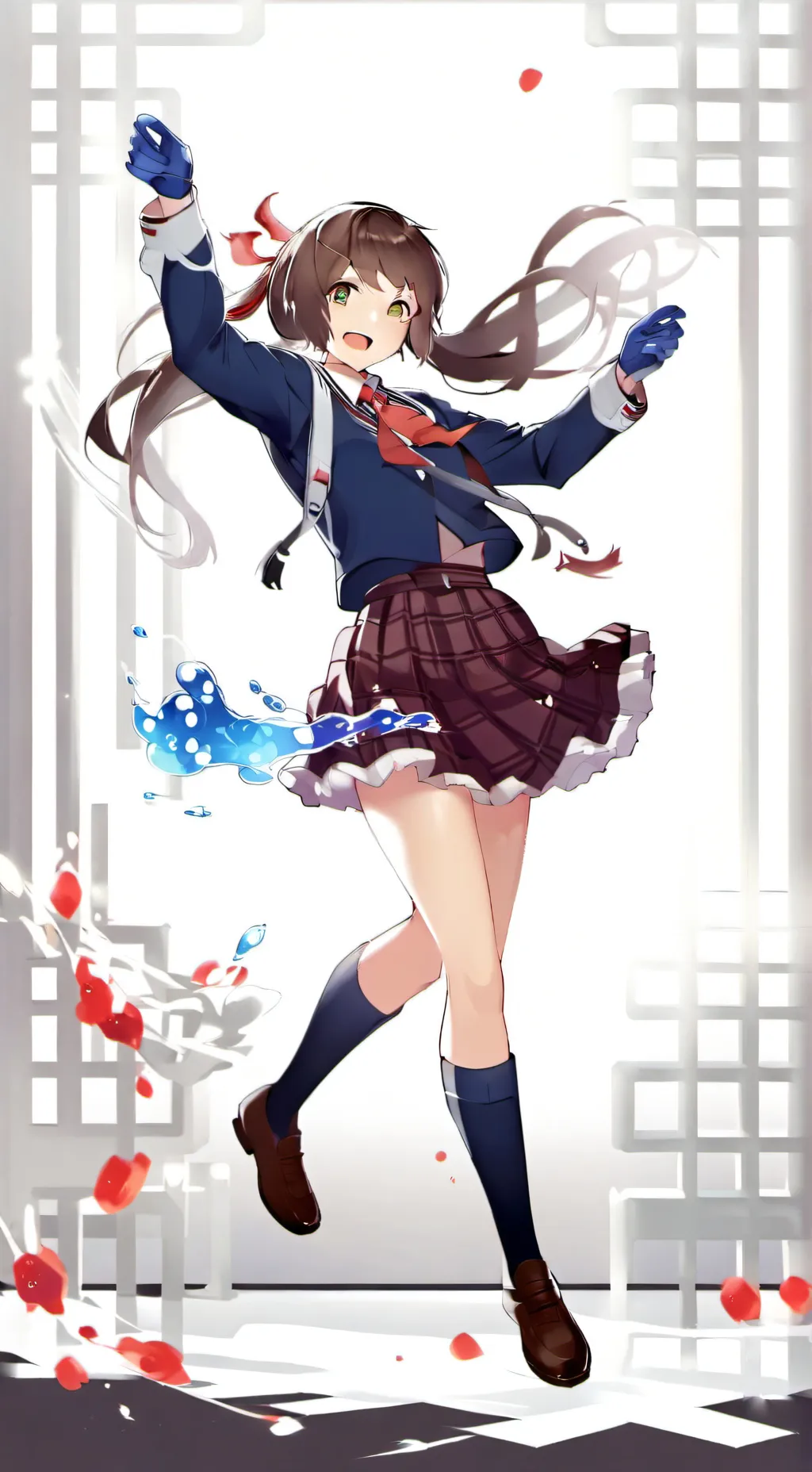 ai character: Monika  background