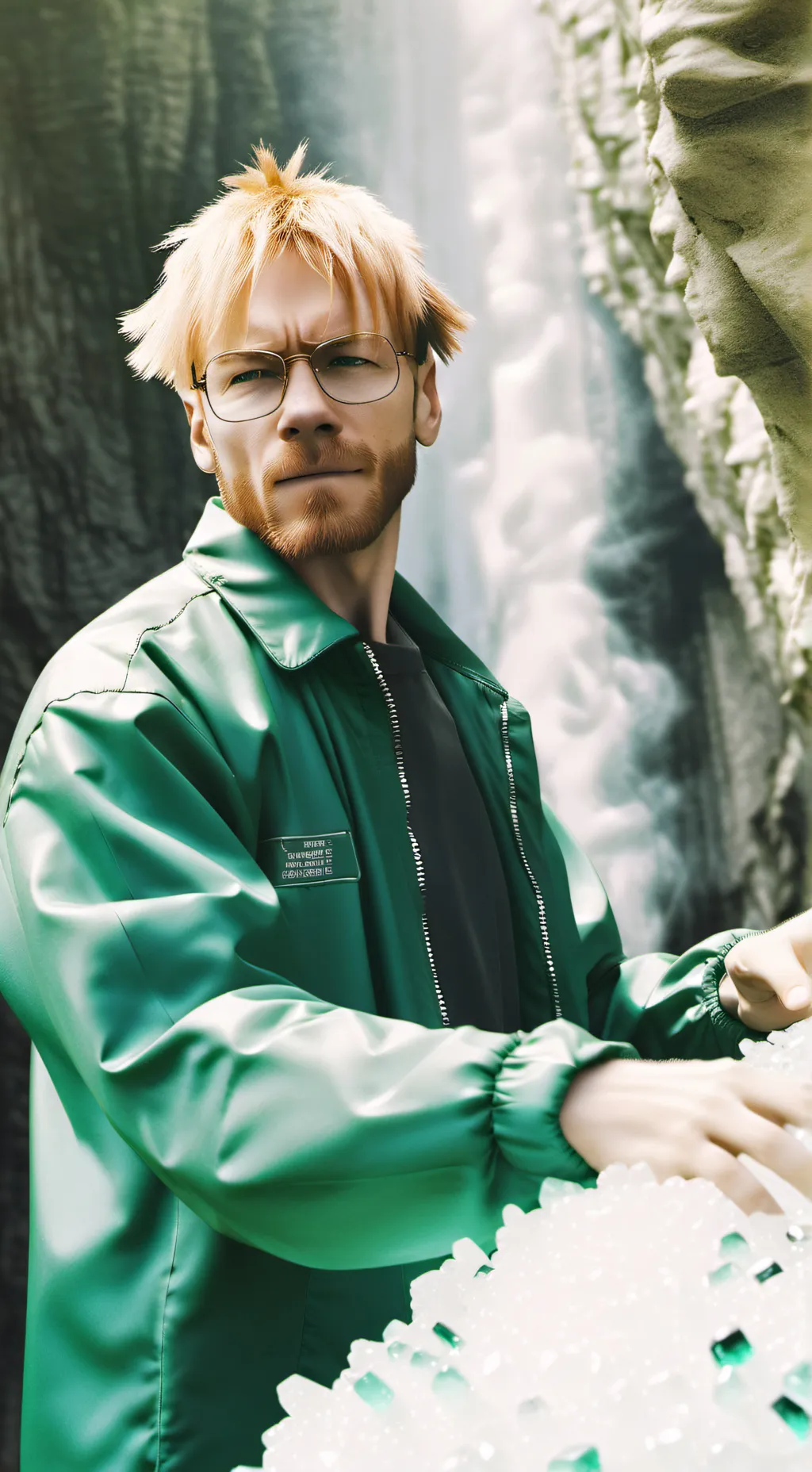 ai character: MhaX breaking bad  background