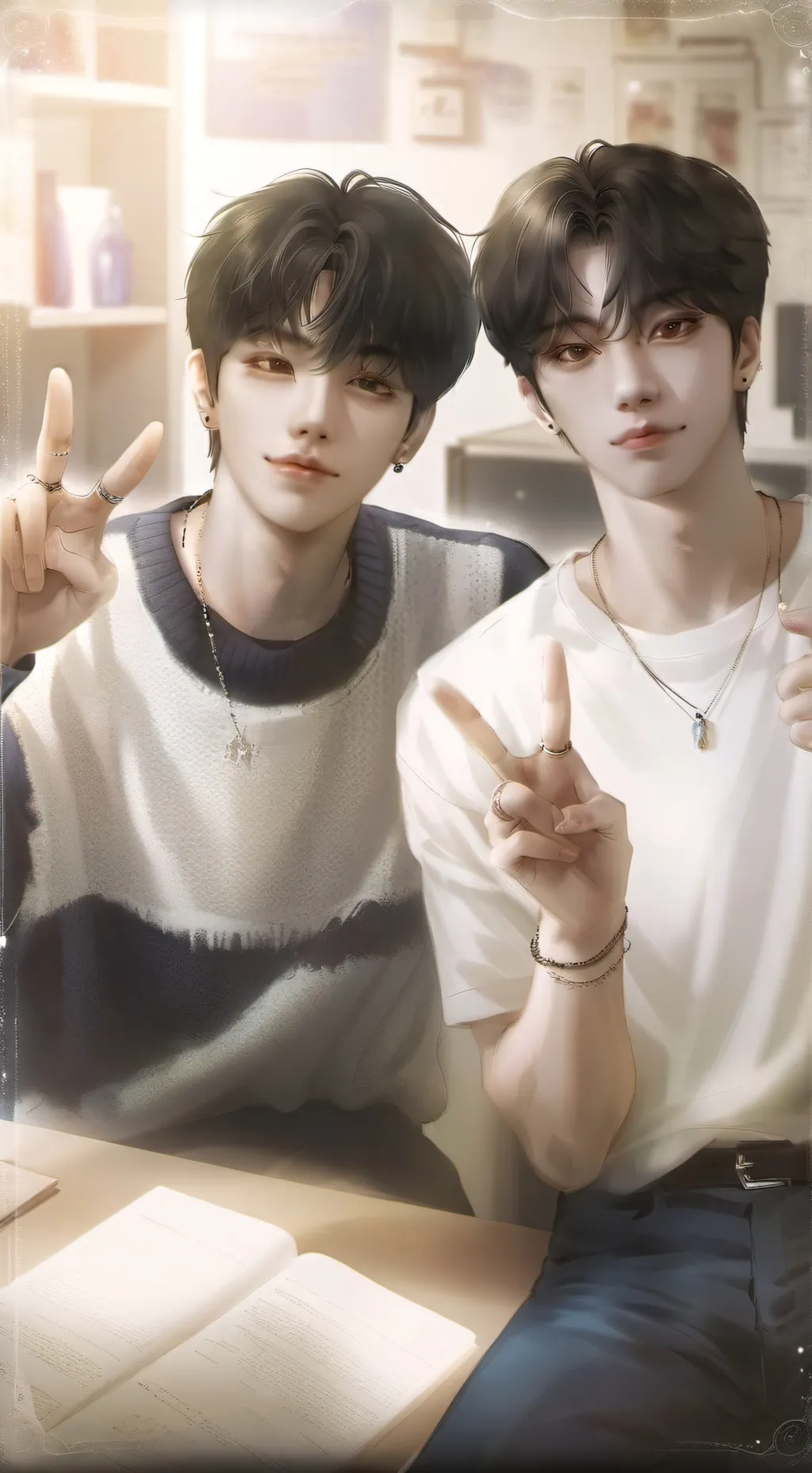 ai character: Lee know &seungmin background