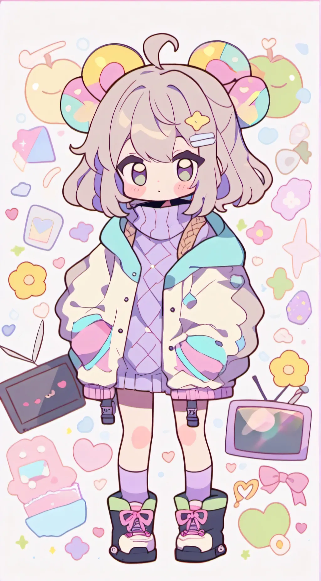 ai character: TVwoman background