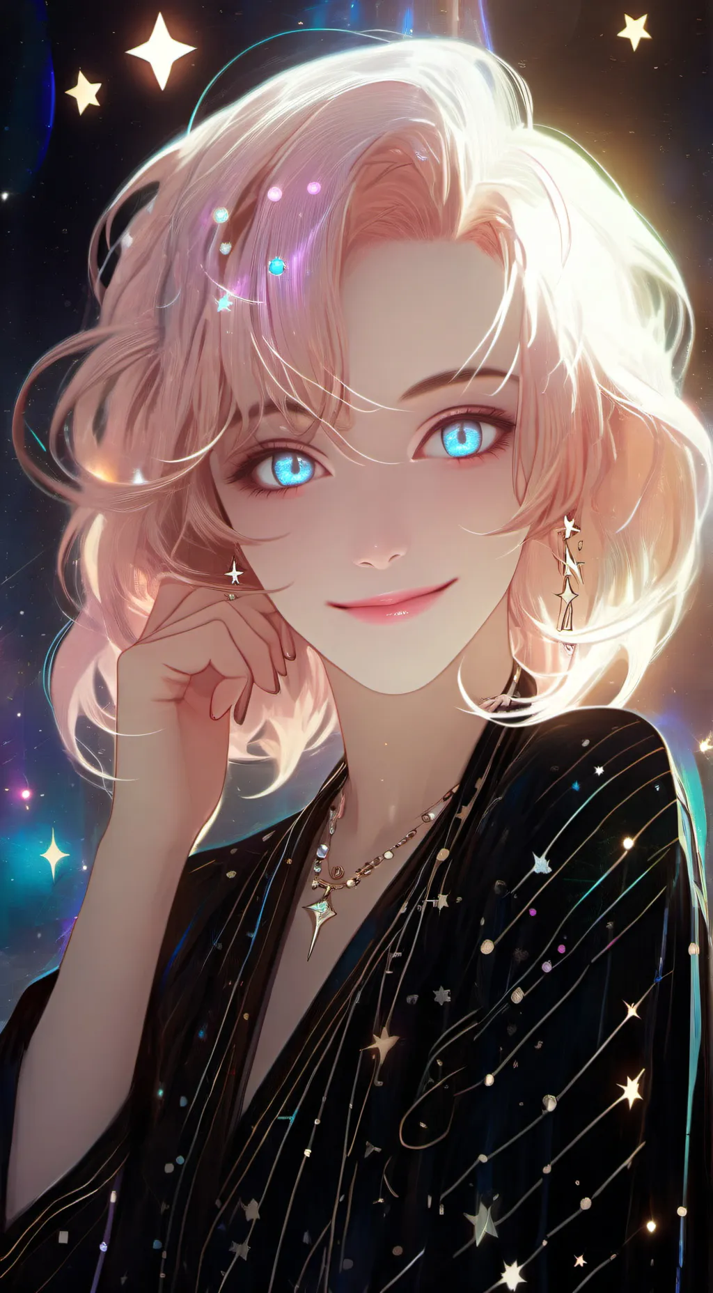 ai character: Luna Starshot background