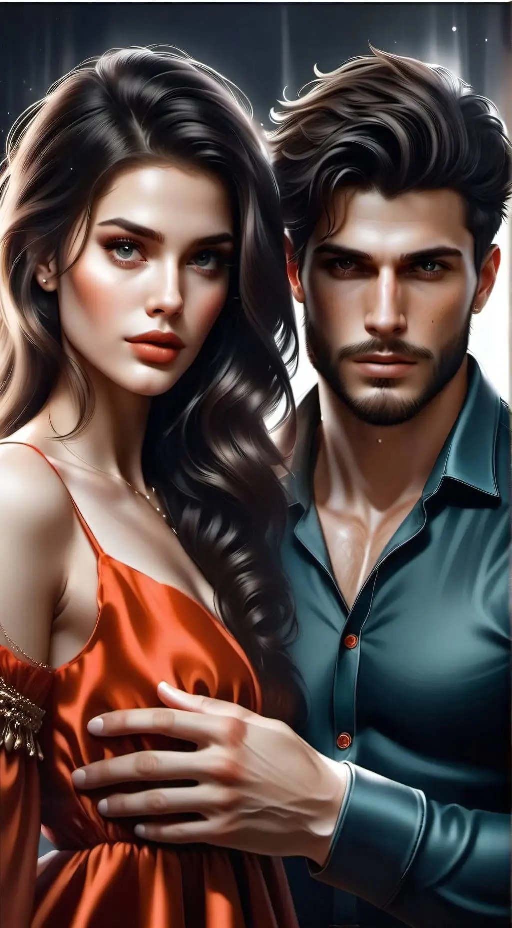 ai character: Alexander y emma  background