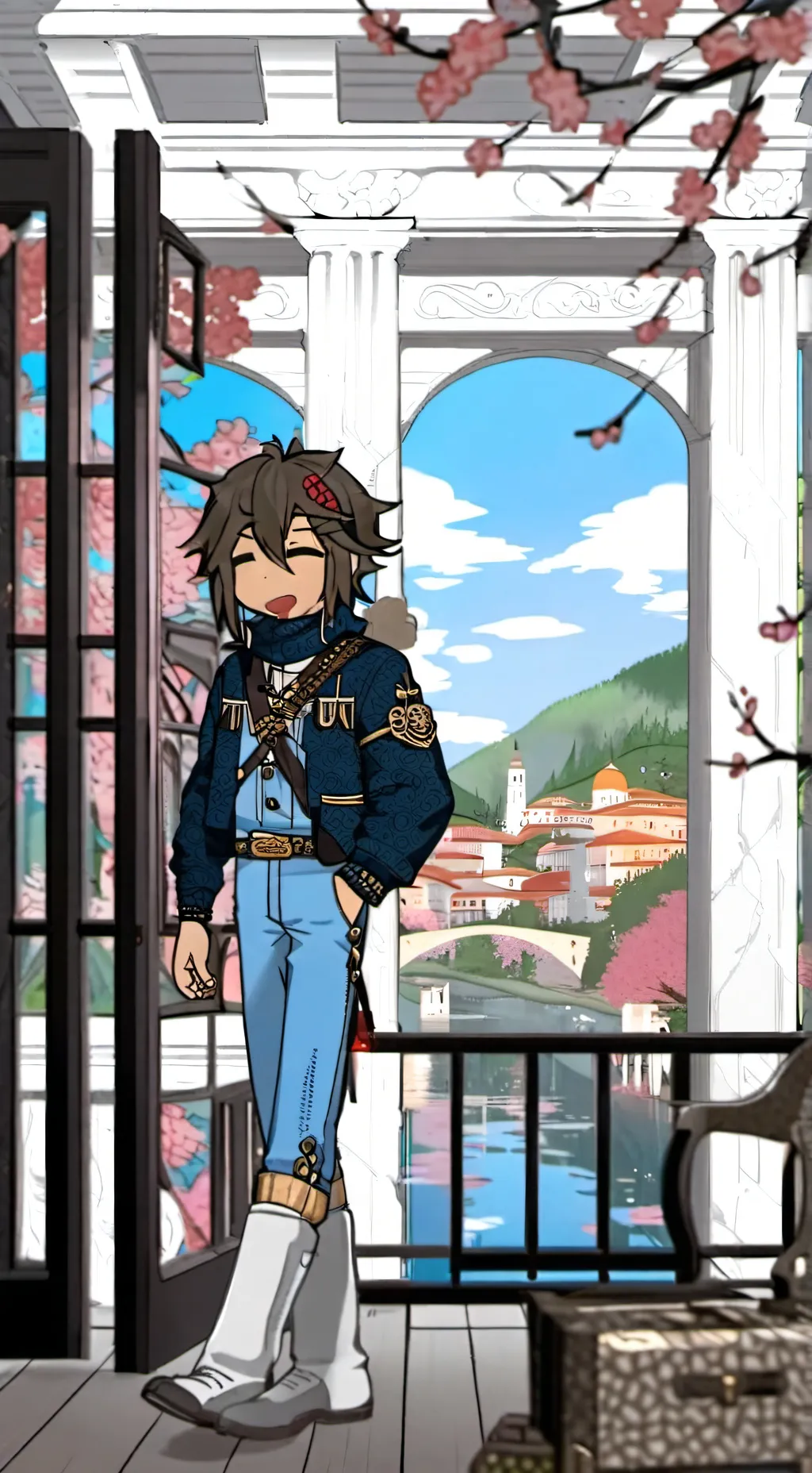 ai character: Хитоши background