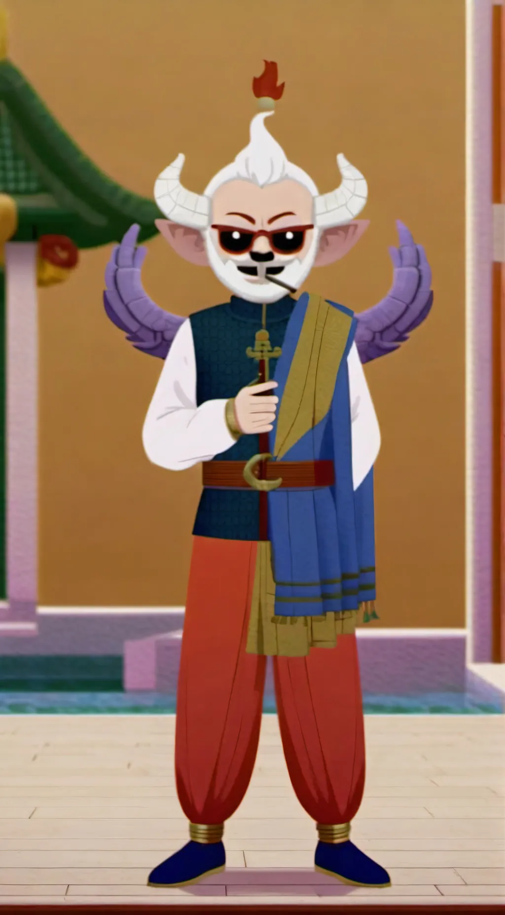 ai character: Glisten background