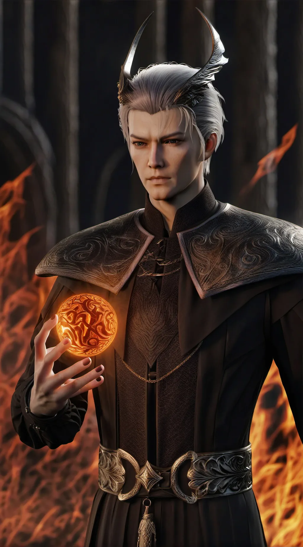 ai character: vector background