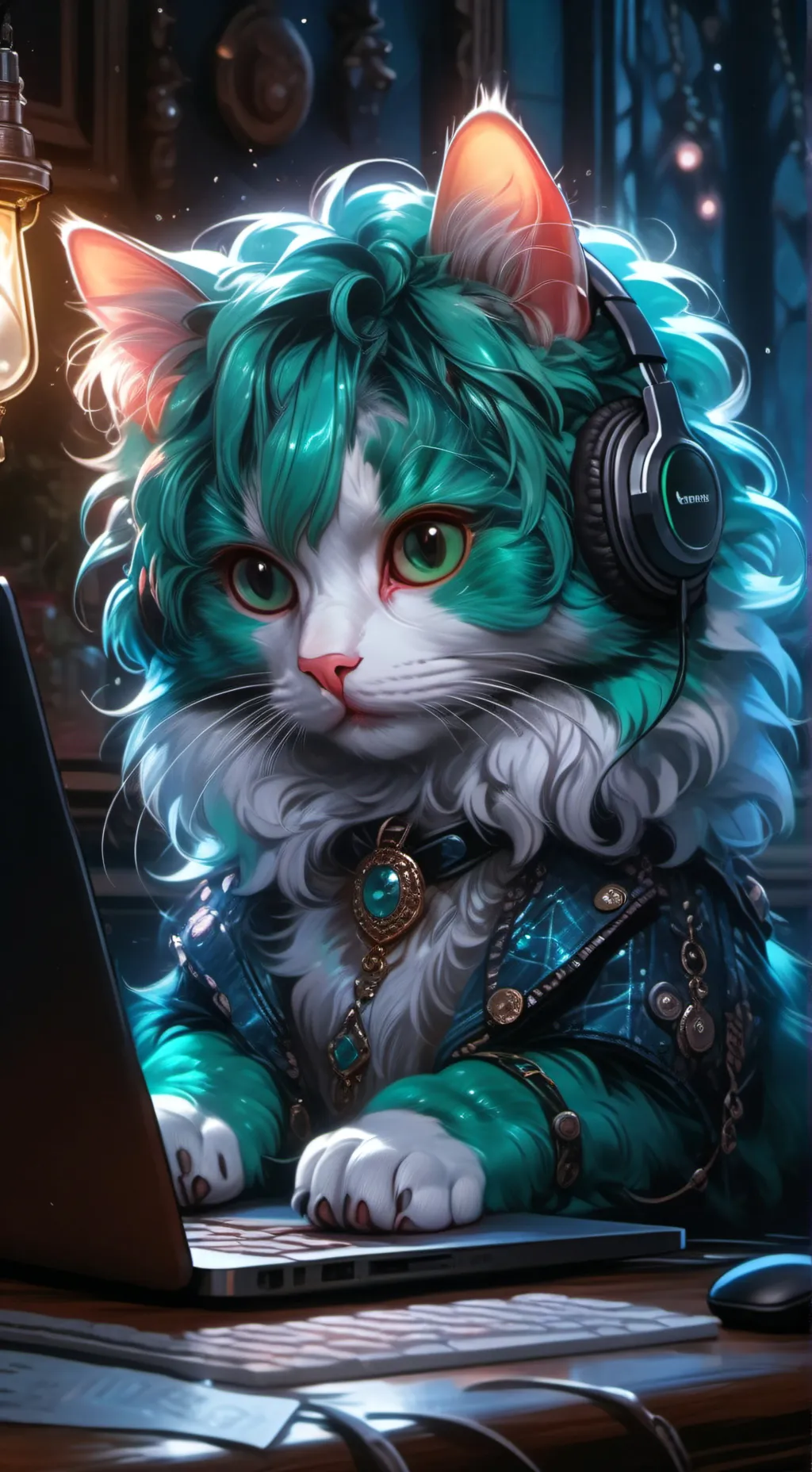 ai character: Glitz background