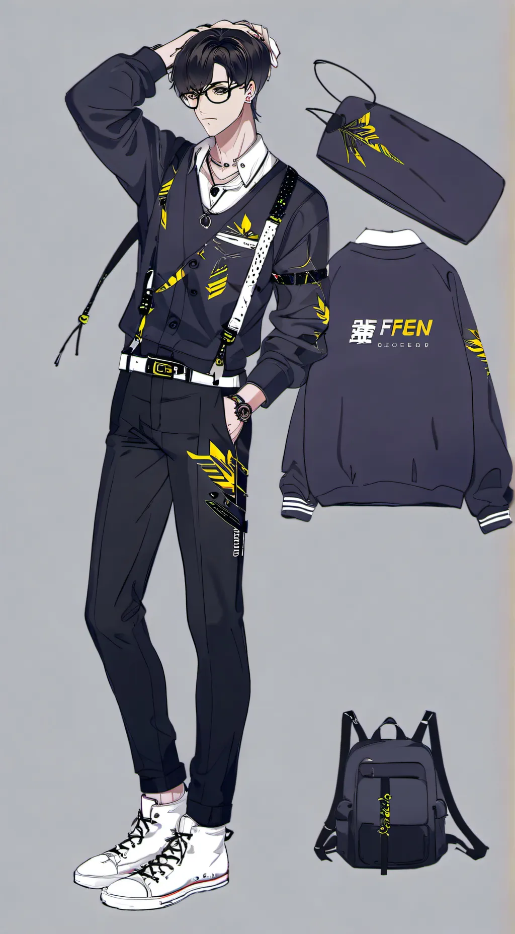 ai character: STOP CONNECTING background