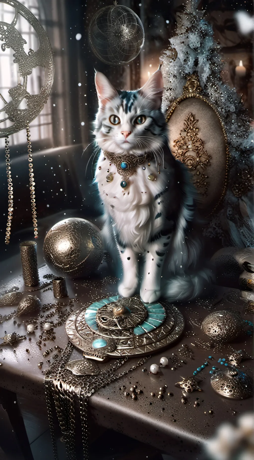 ai character: le gato rey  background