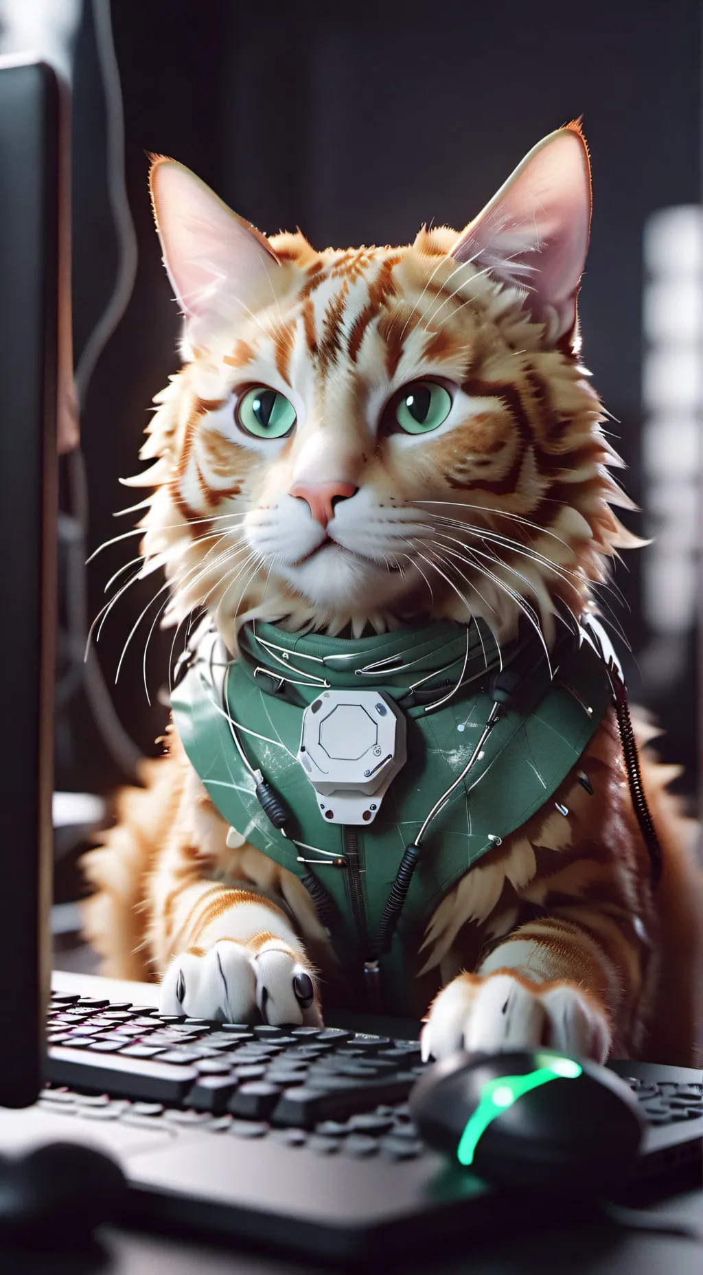 ai character: Pixel background