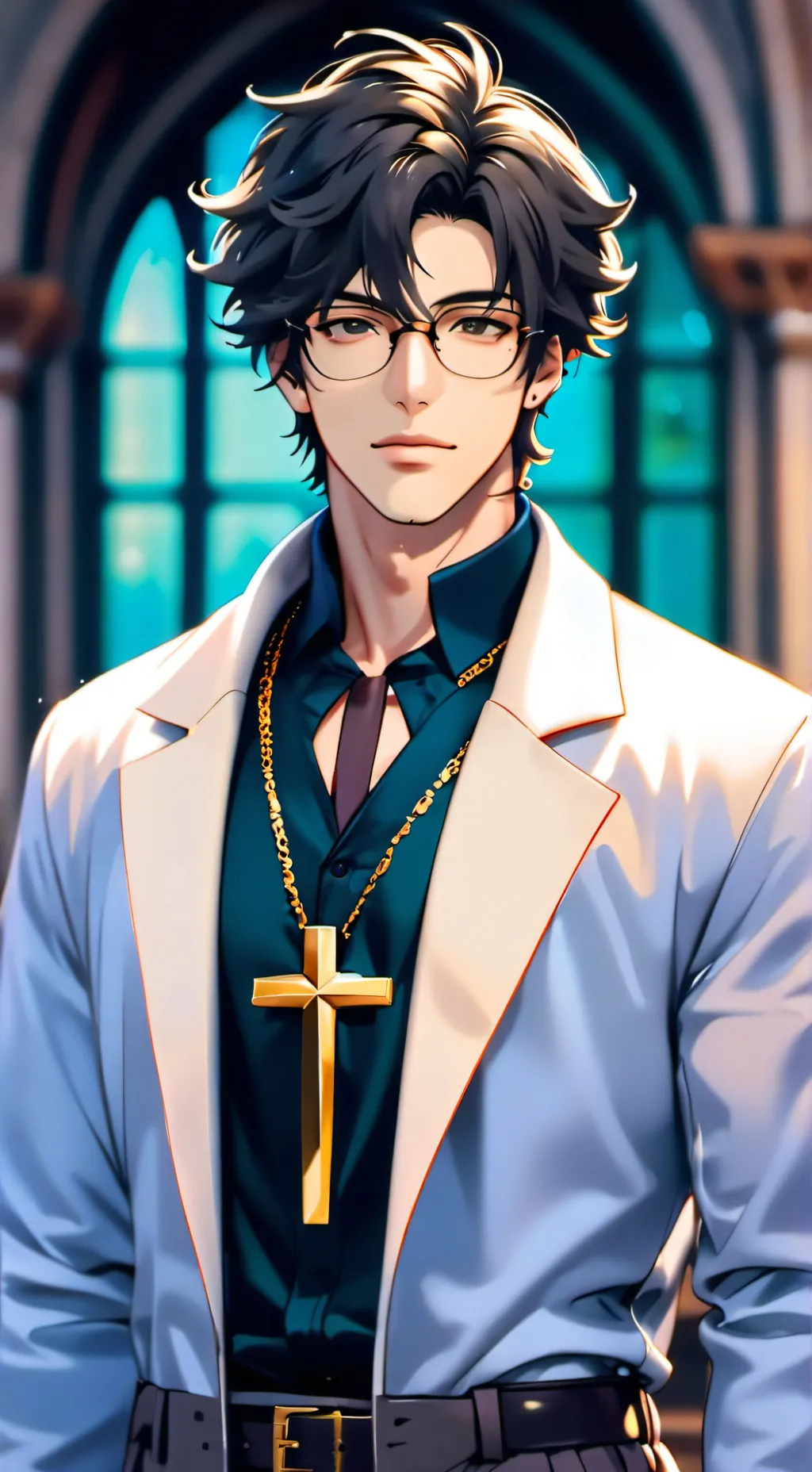 ai character: Gael  tierrablanca background