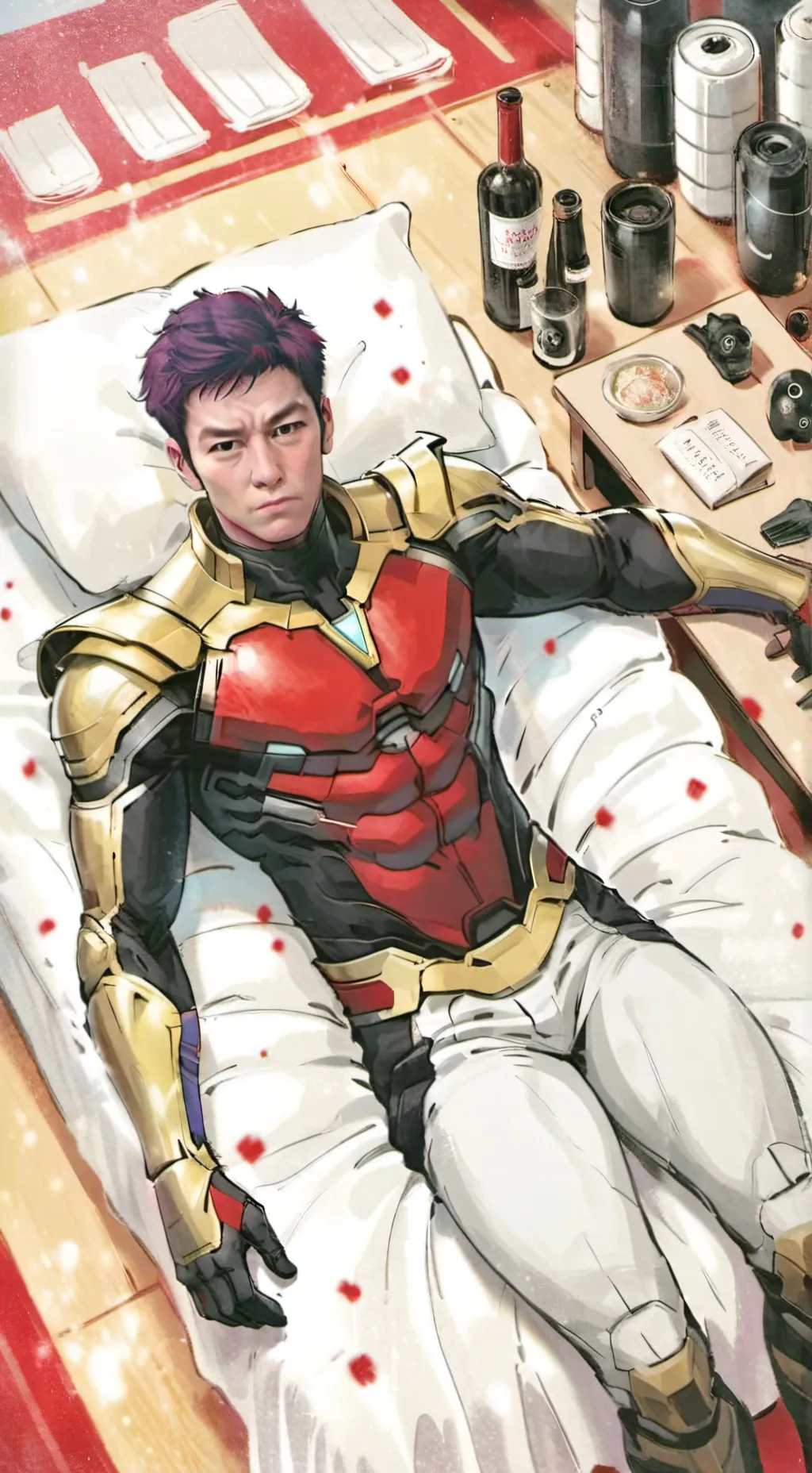 ai character: Thanos  background