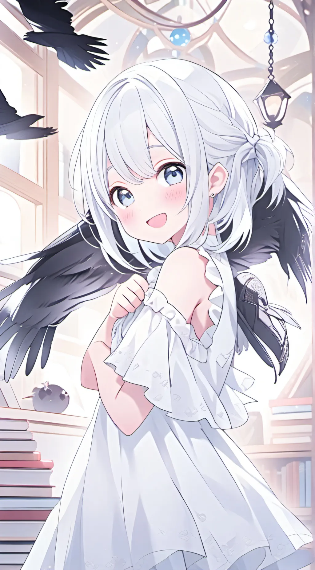 ai character: Sweet Raven Furry background
