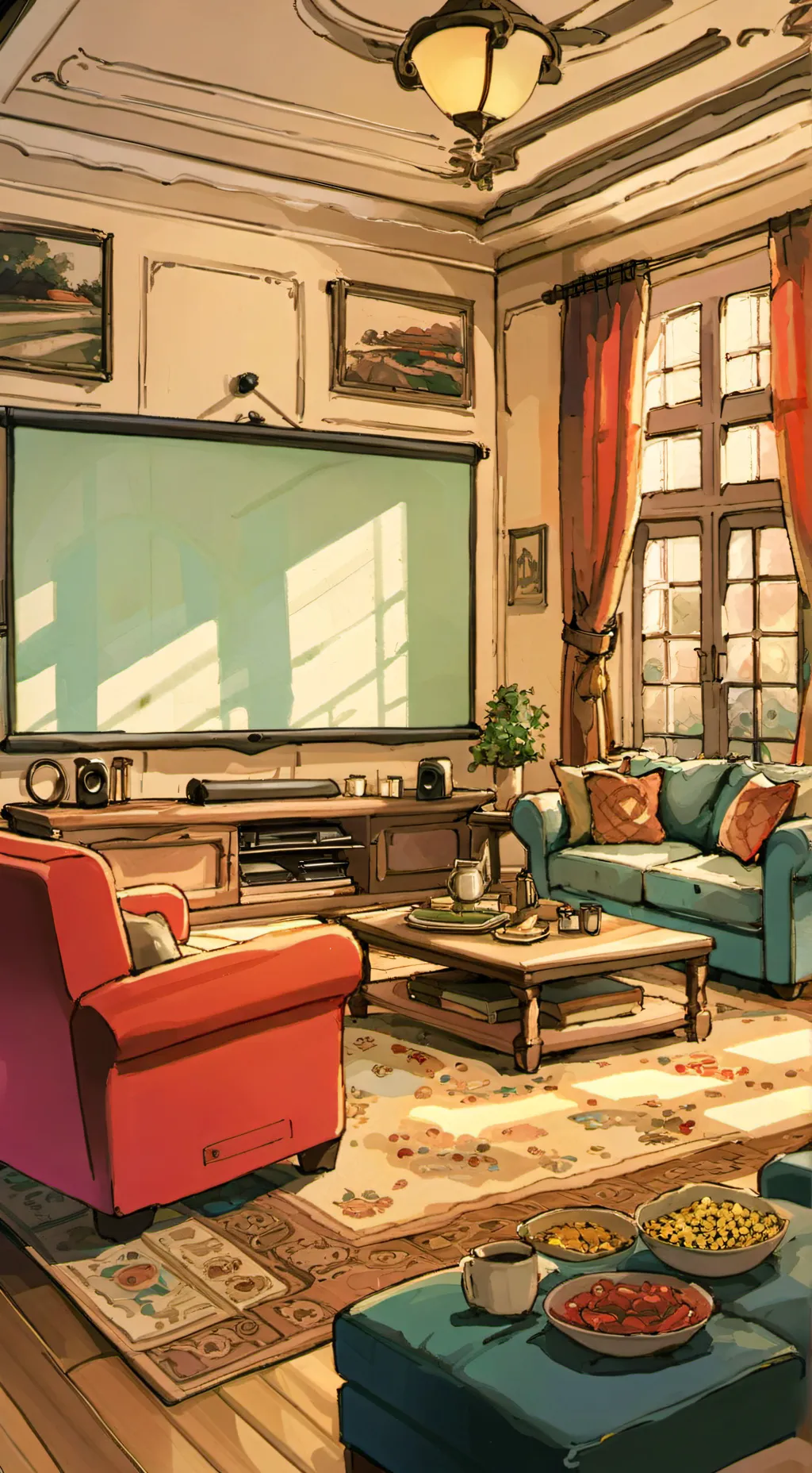 ai character: streaming life background