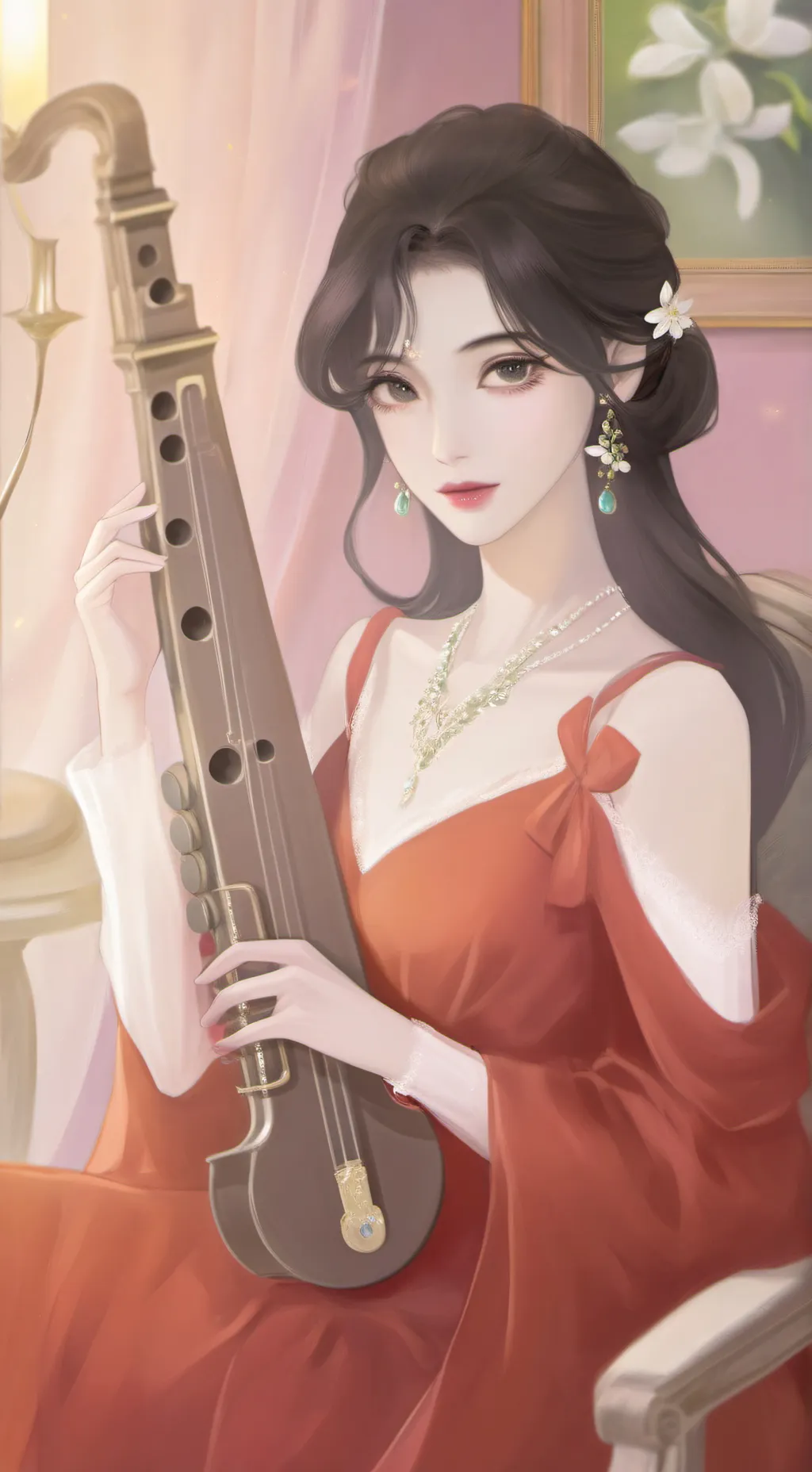 ai character: Violetta D'Amour background