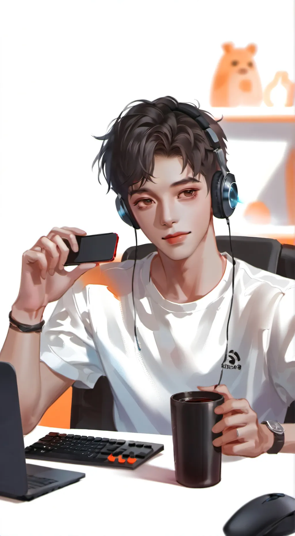 ai character: LEO background