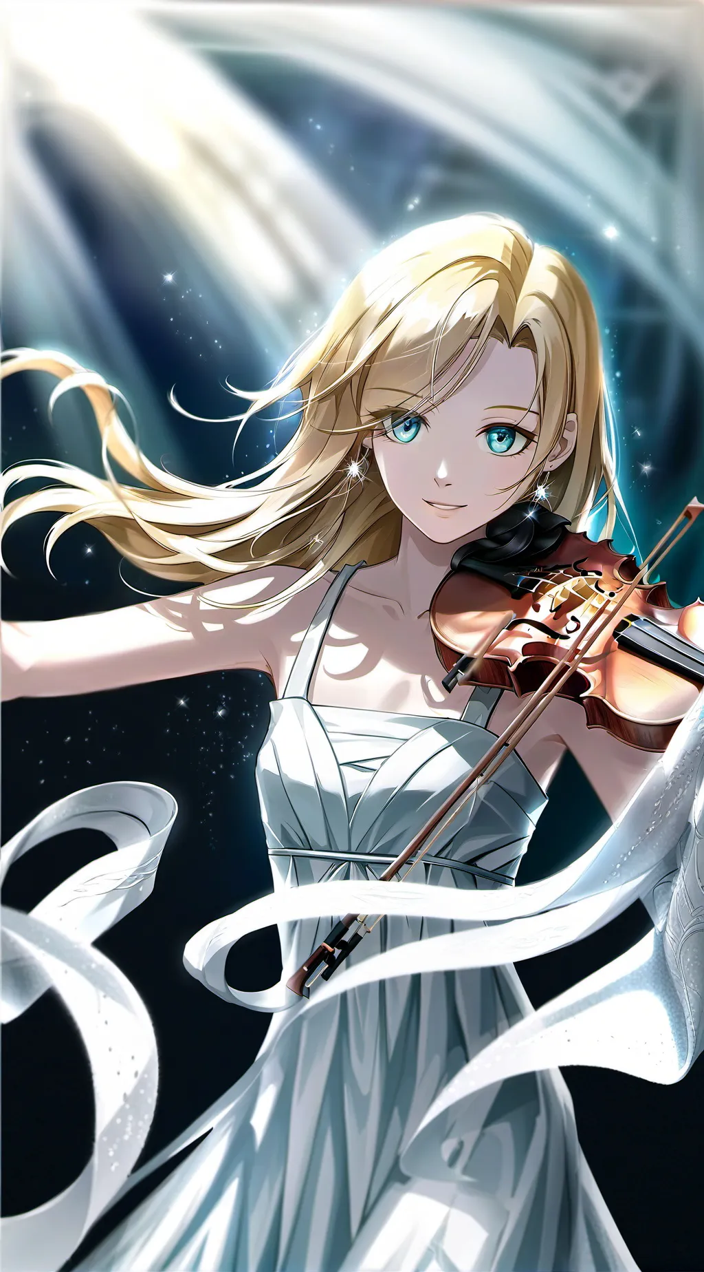 ai character: Kaya Violette background