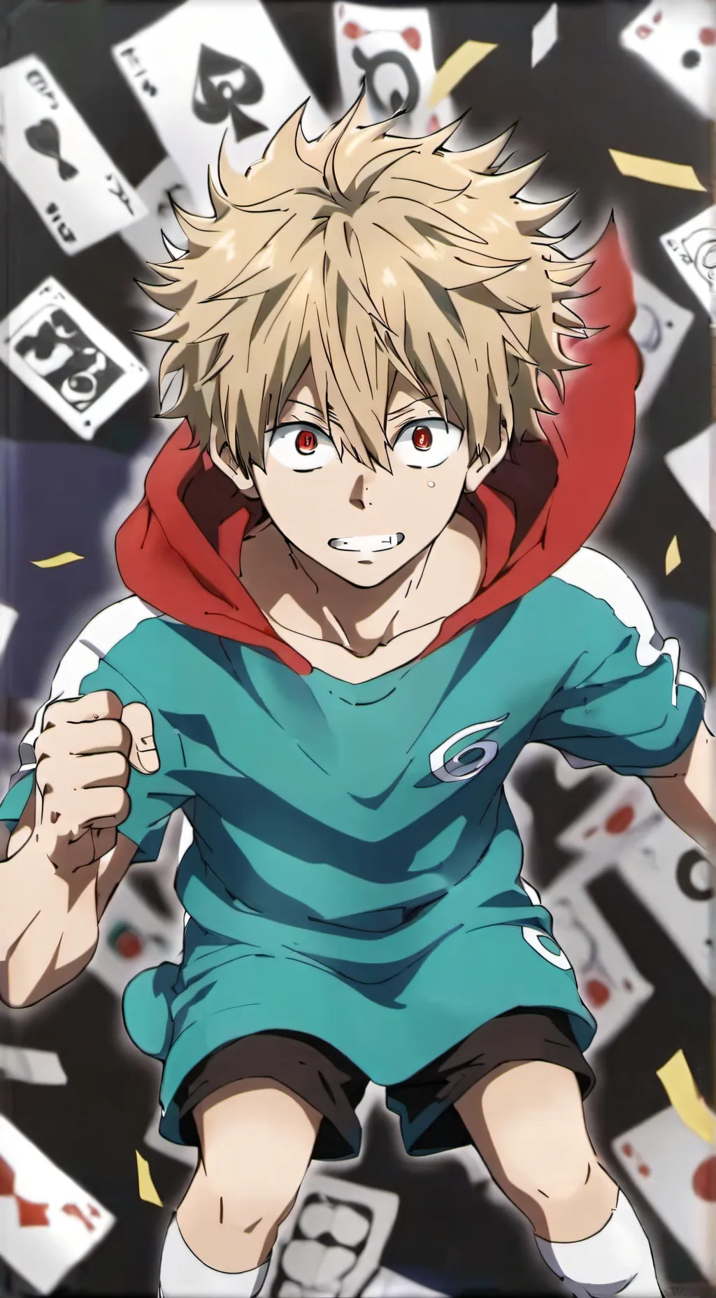 ai character: kacchan  background