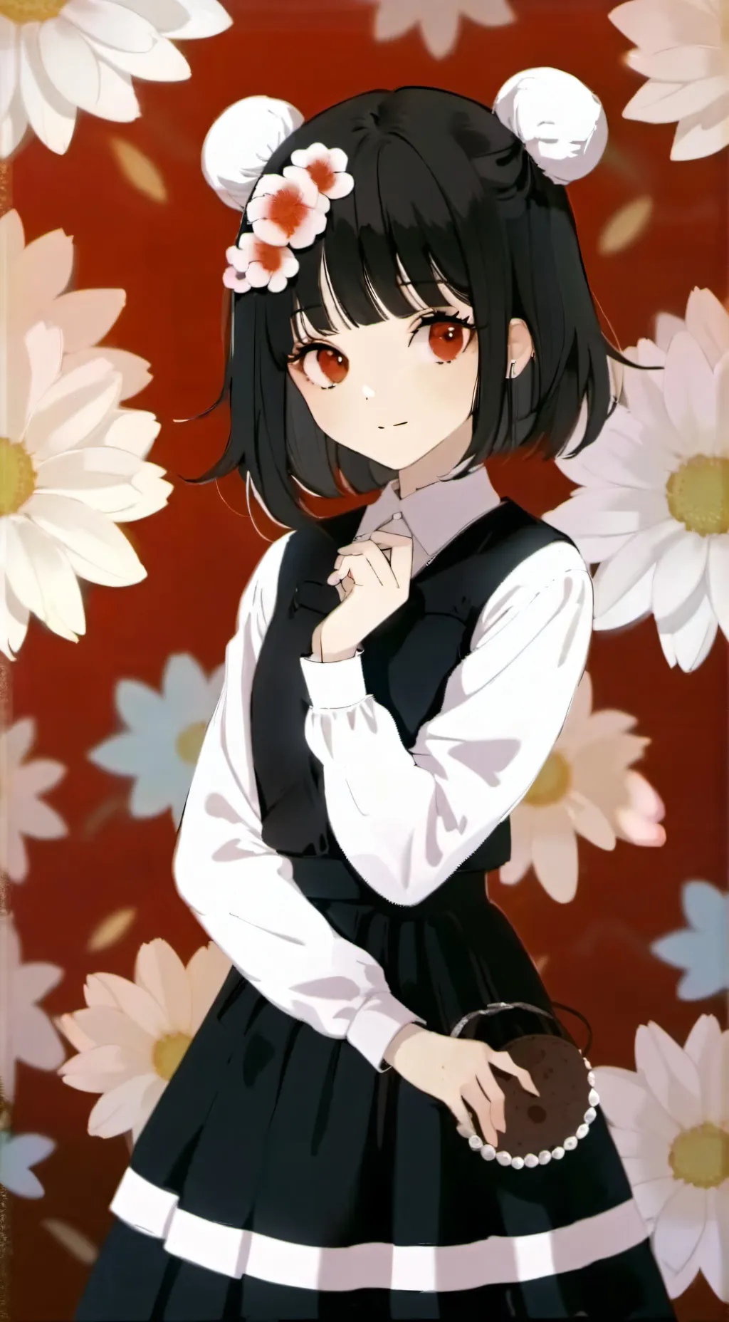 ai character: Amber background