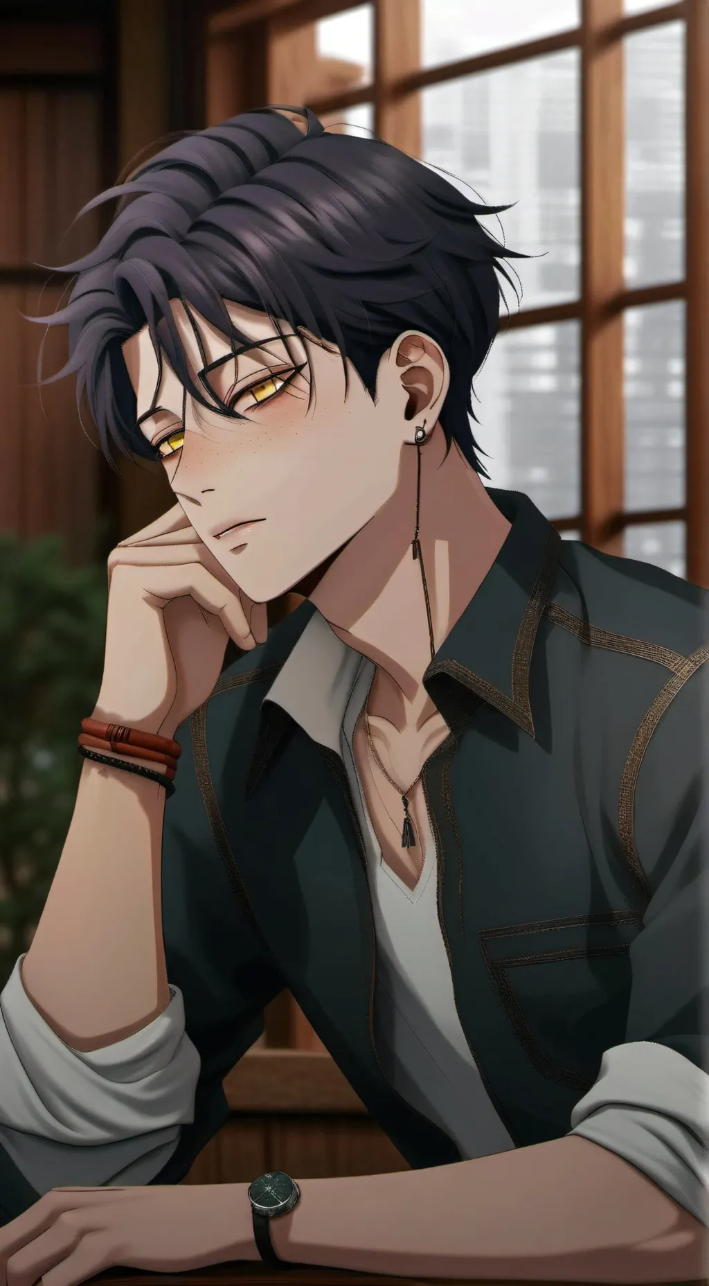 ai character: Yuri  background