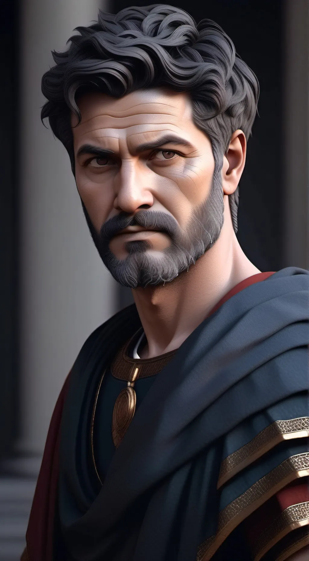 ai character: Marcus Aurelius background