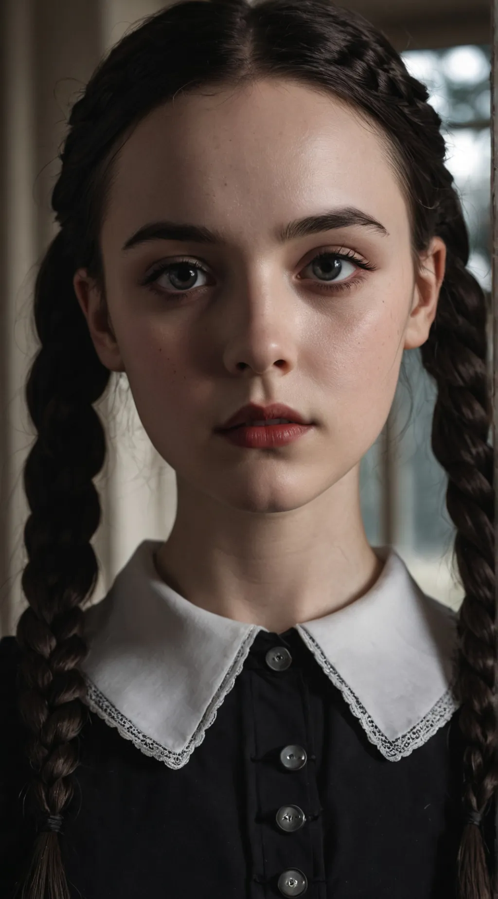 ai character: Wednesday Addams background