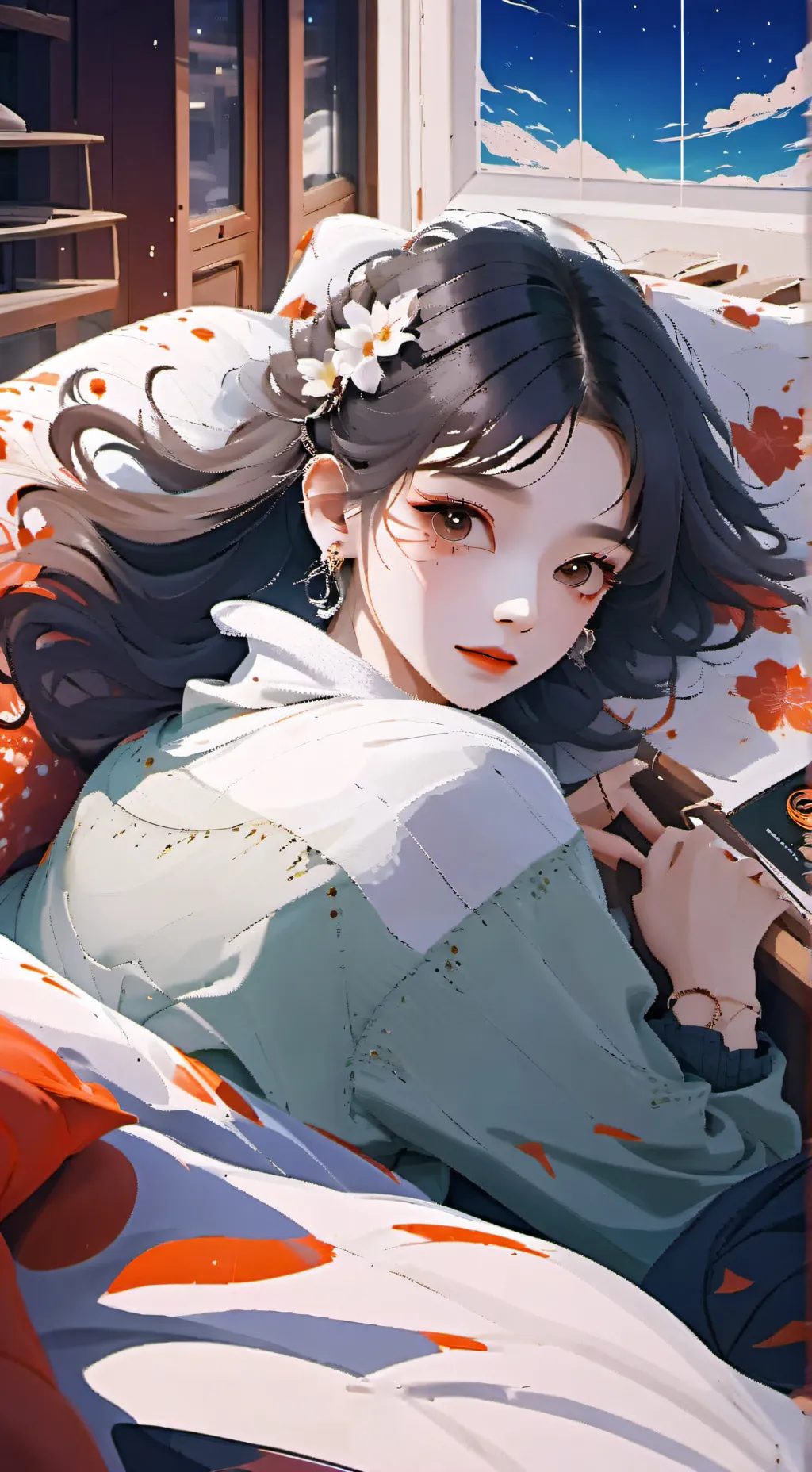 ai character: JJK SLEEPOVER ^^ background