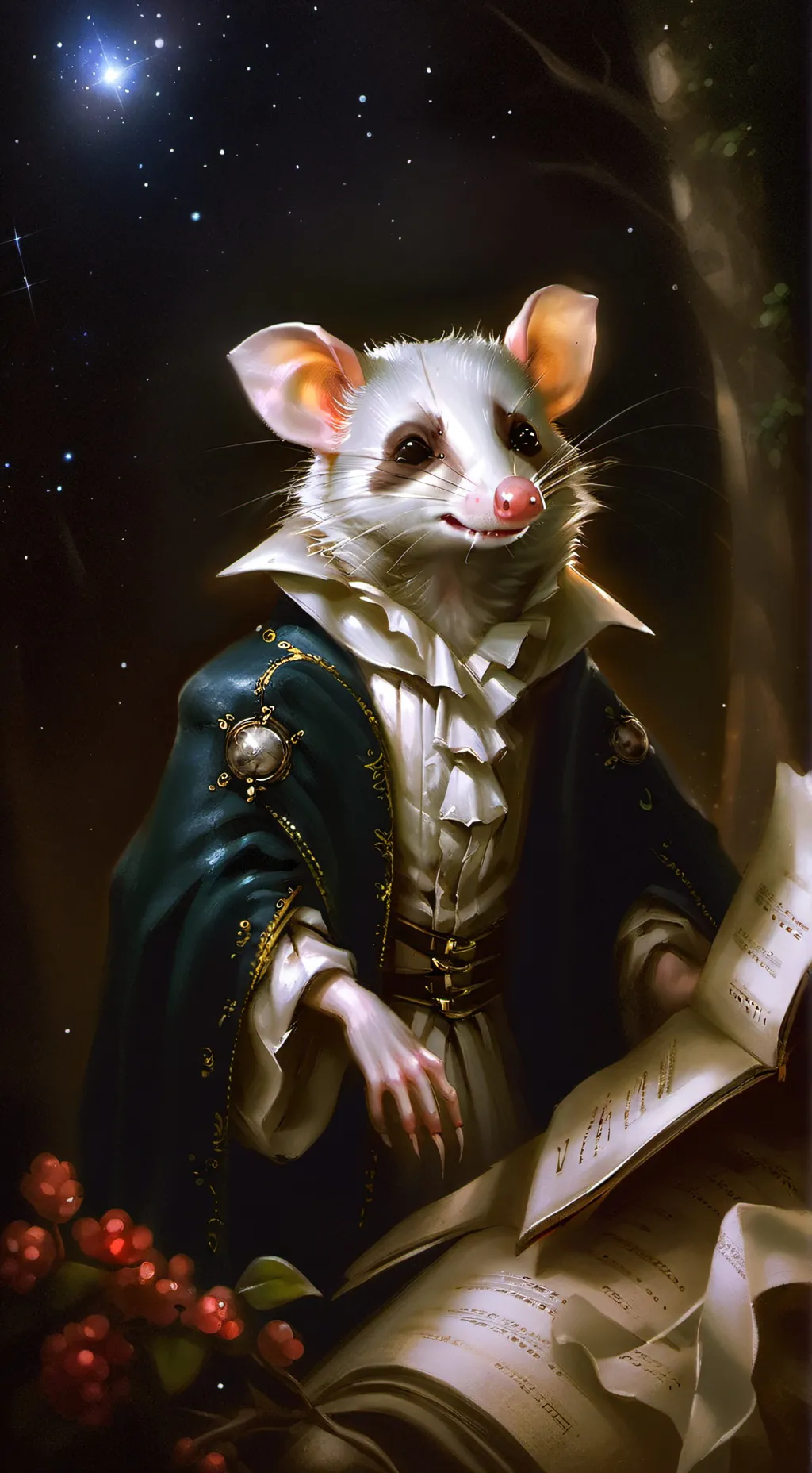 ai character: OPOSSUM background