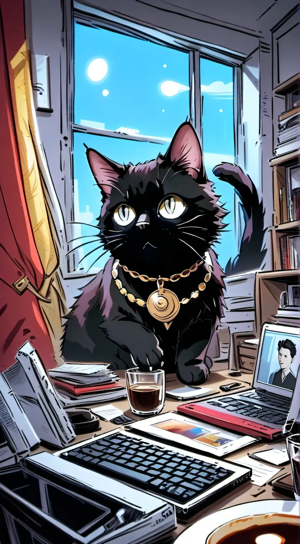 ai character: Shadow Vogue background