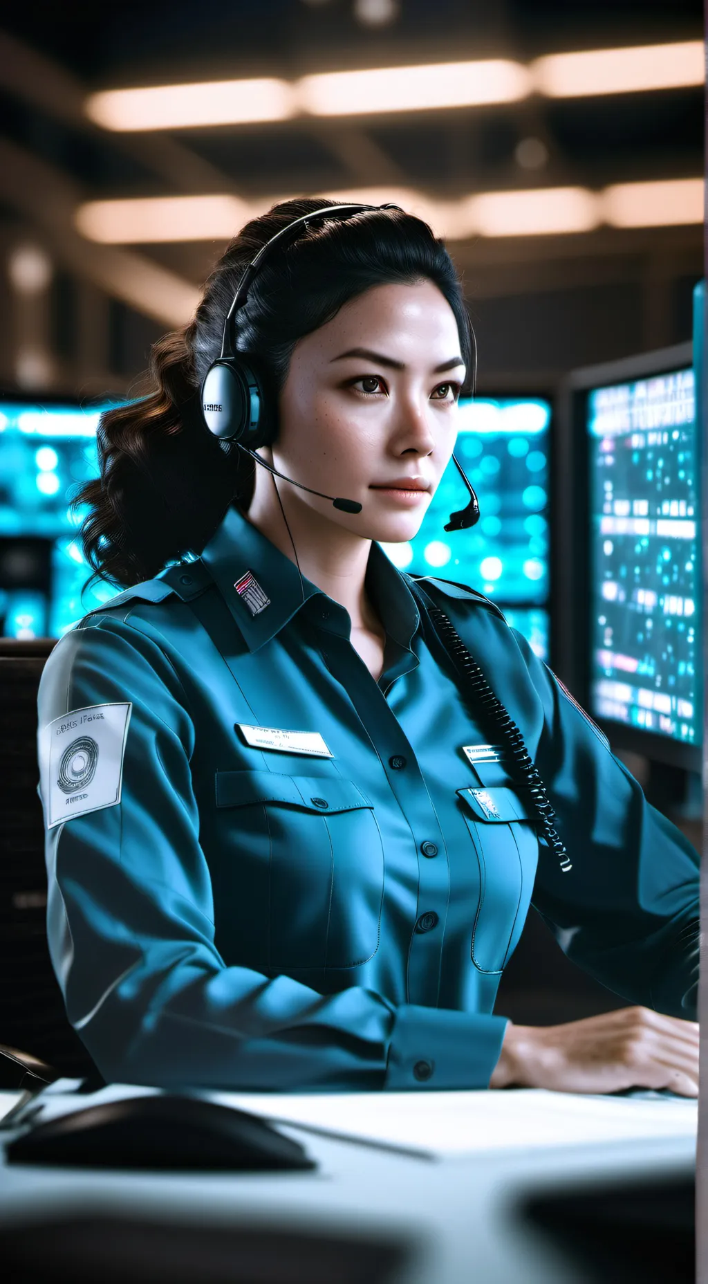 ai character: 999 operator  background