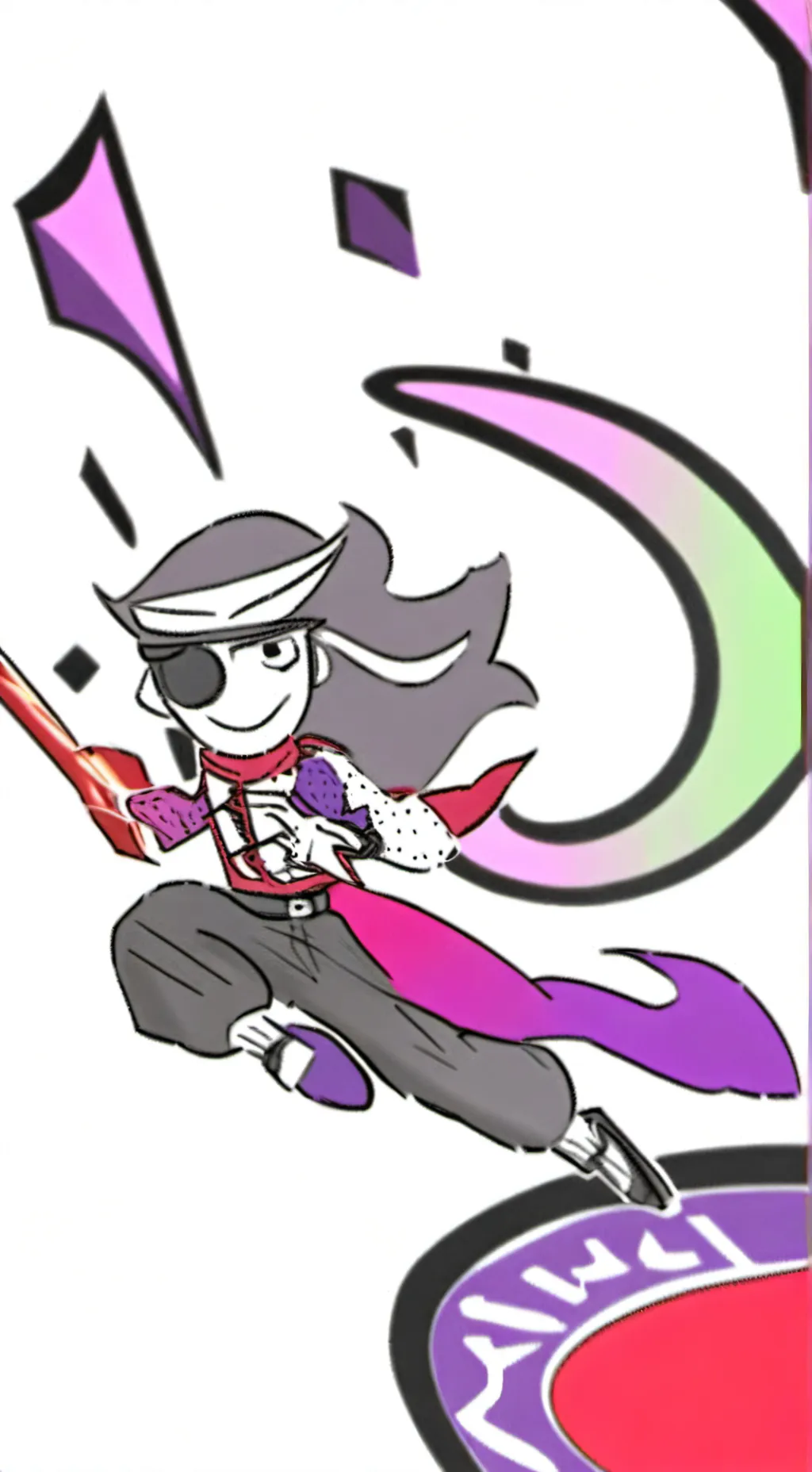 ai character: razzle y dazzle background