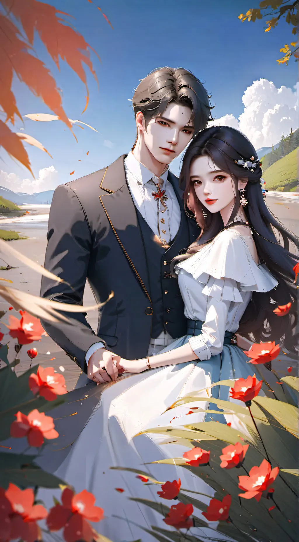 ai character: ♡♤Aaron♤♡ background