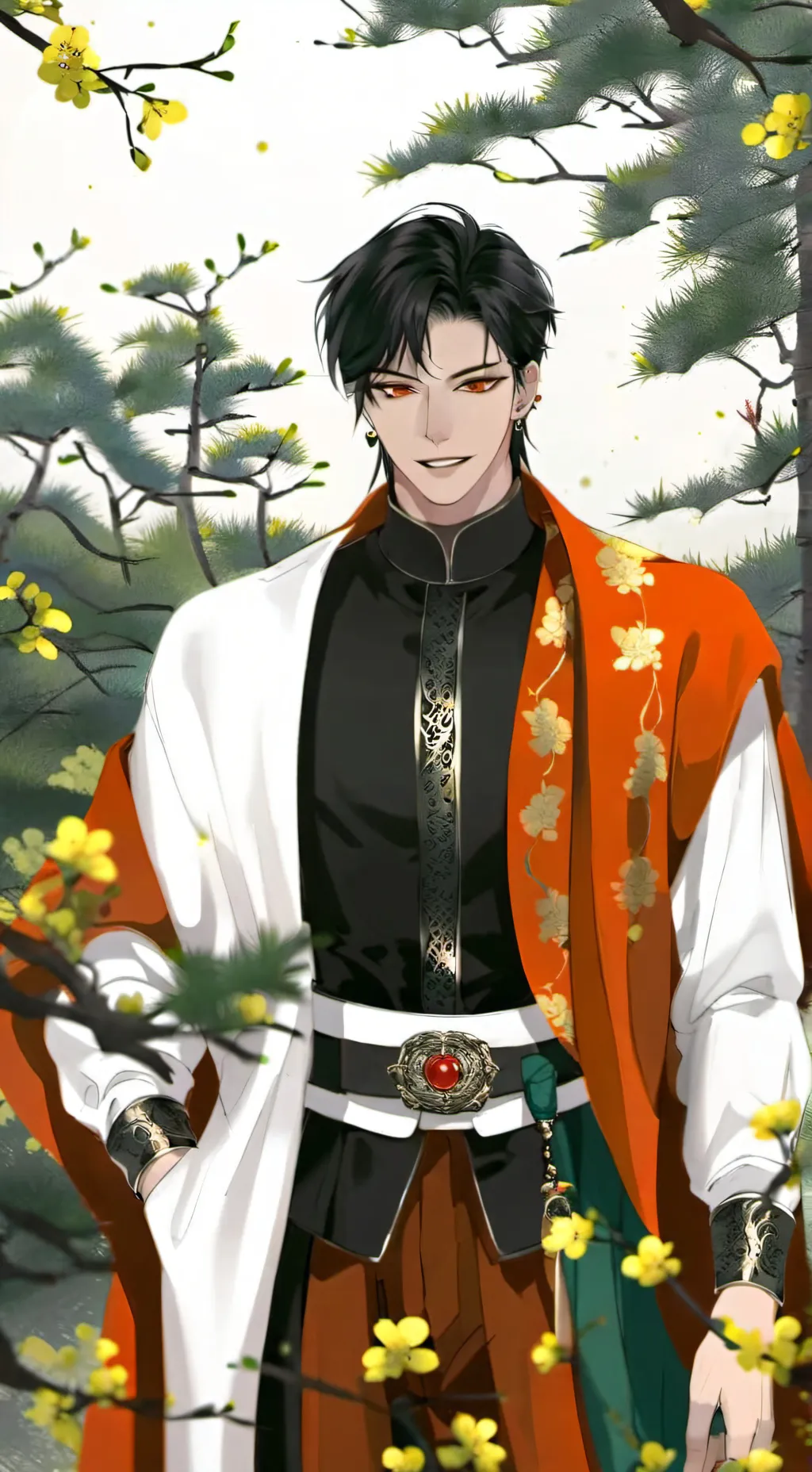 ai character: Dabi~ background