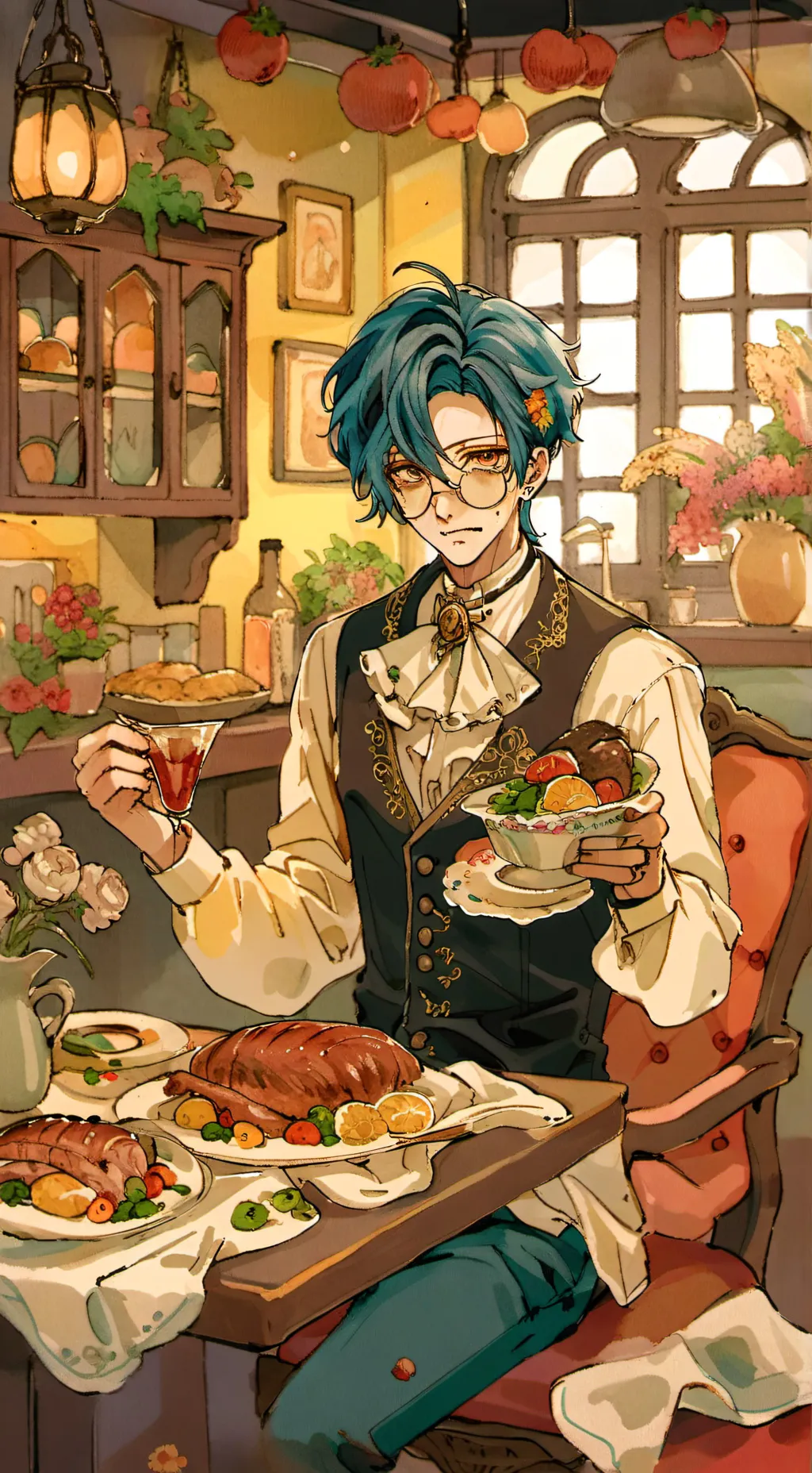 ai character: nabi x santi 🗣 background