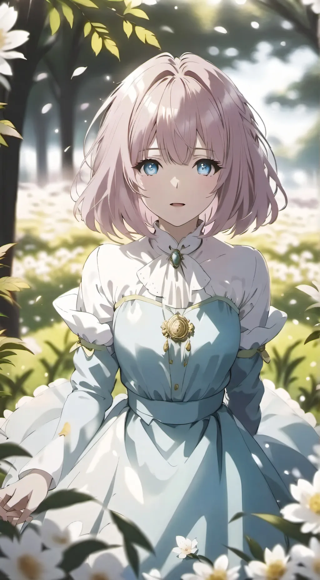 ai character: Your a girl in pic background