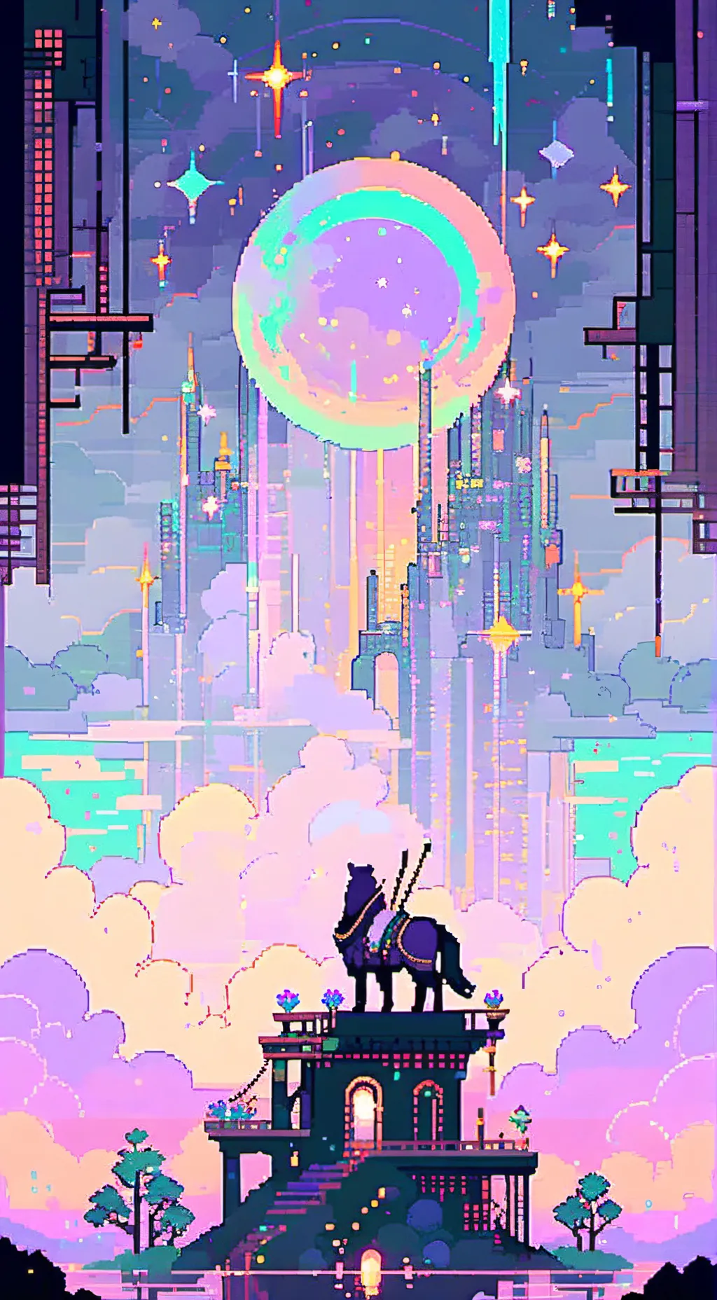 ai character: Durple(sprunki) background