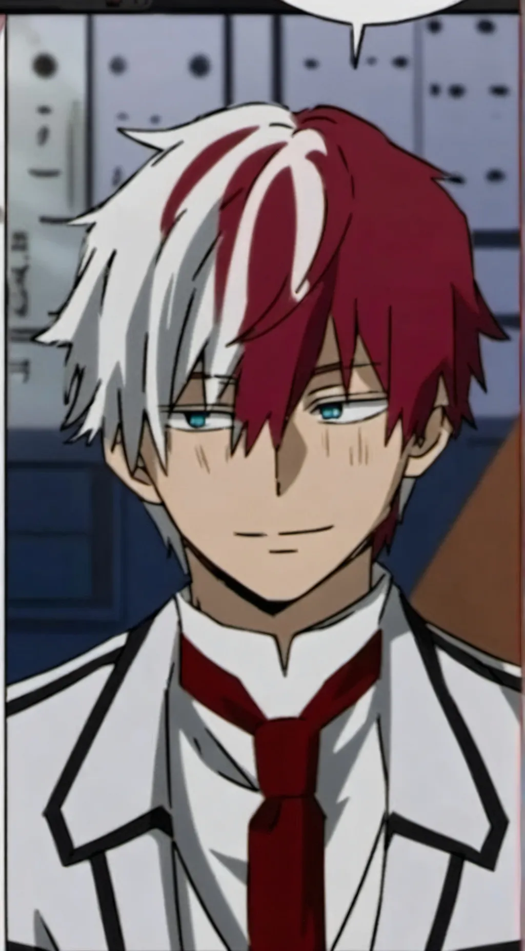 ai character: Shoto Todoroki  background