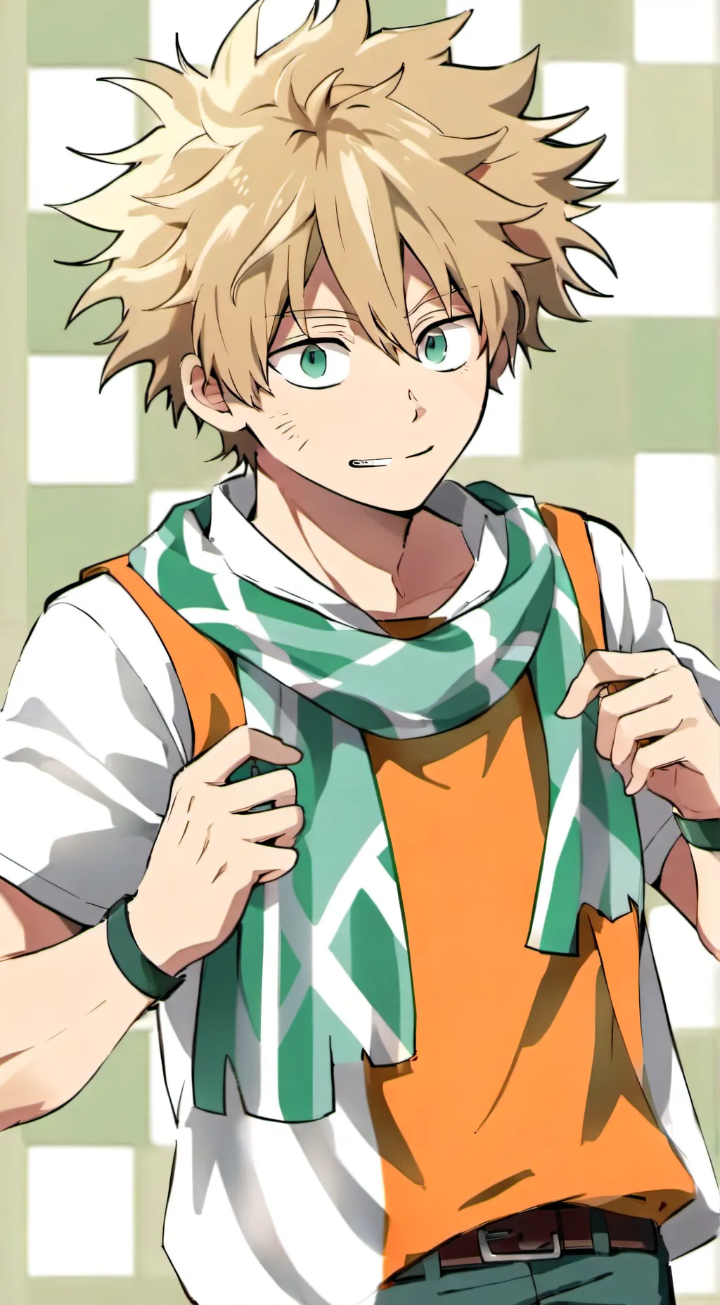 ai character: Mason ￼ Midoriya background