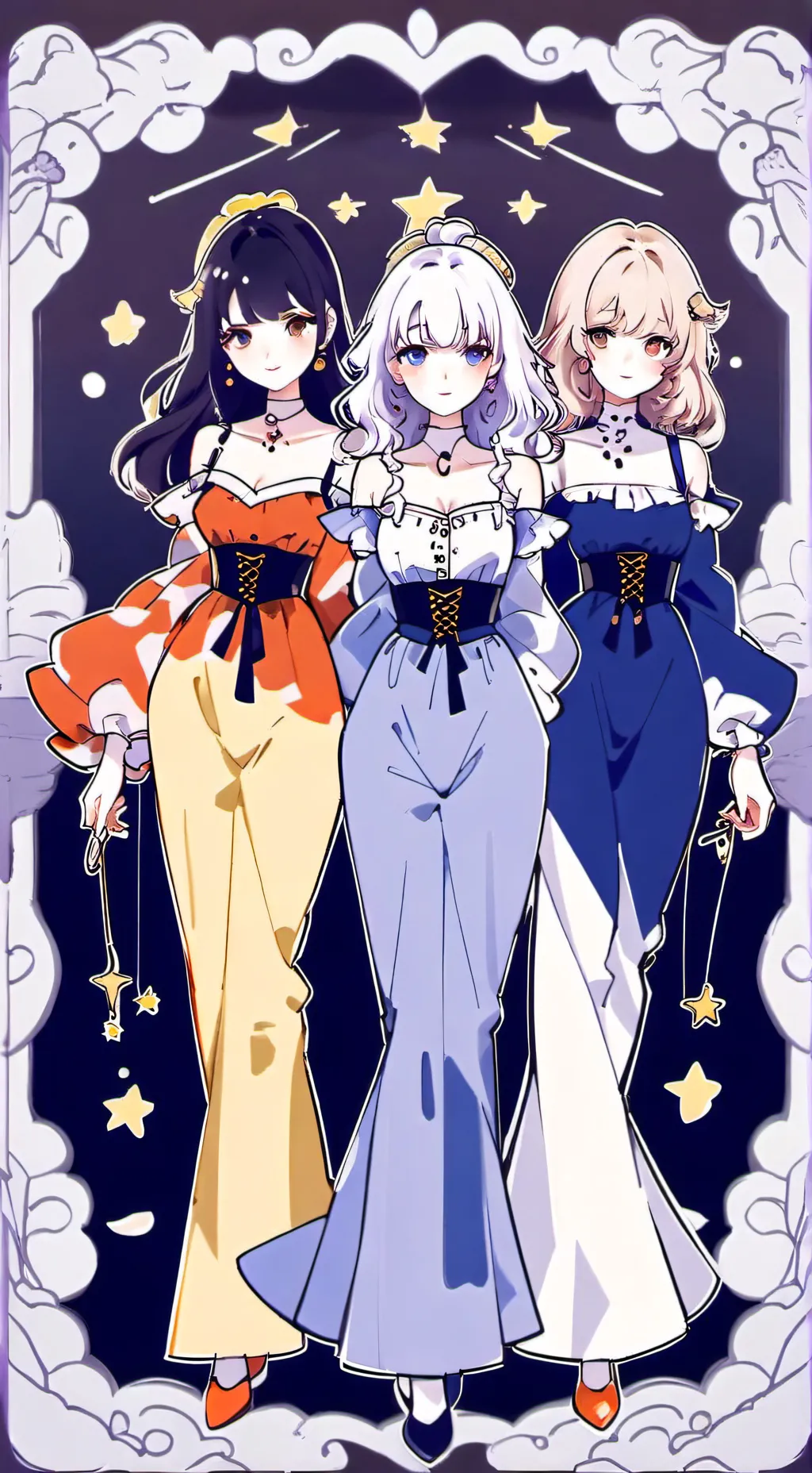 ai character: 1 H e 3 M background