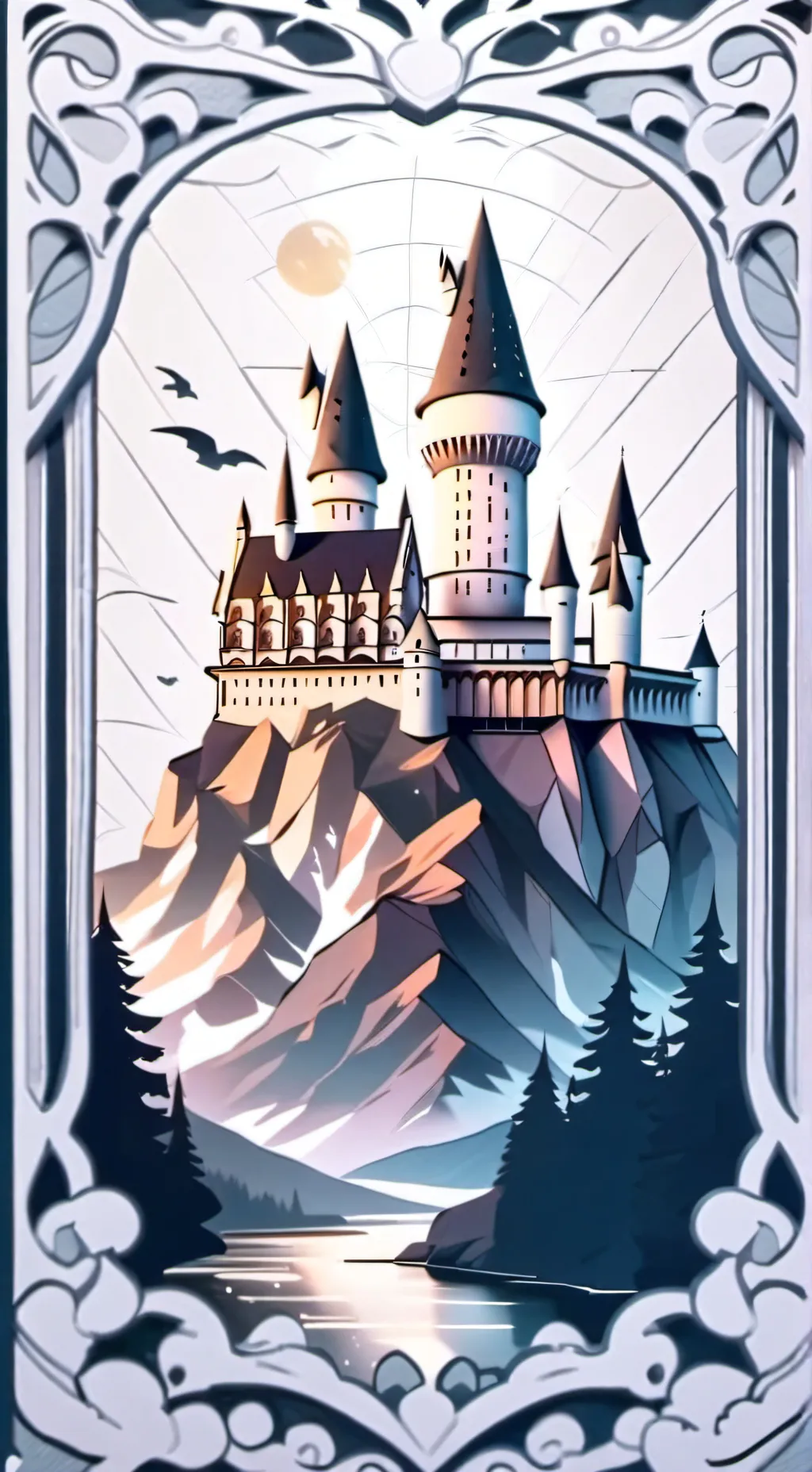 ai character: Hogwarts  background