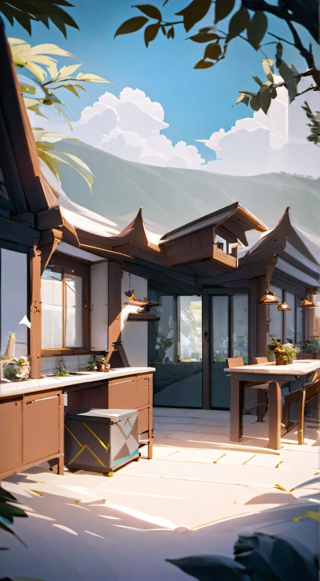 ai character: Da Dan Dan  background