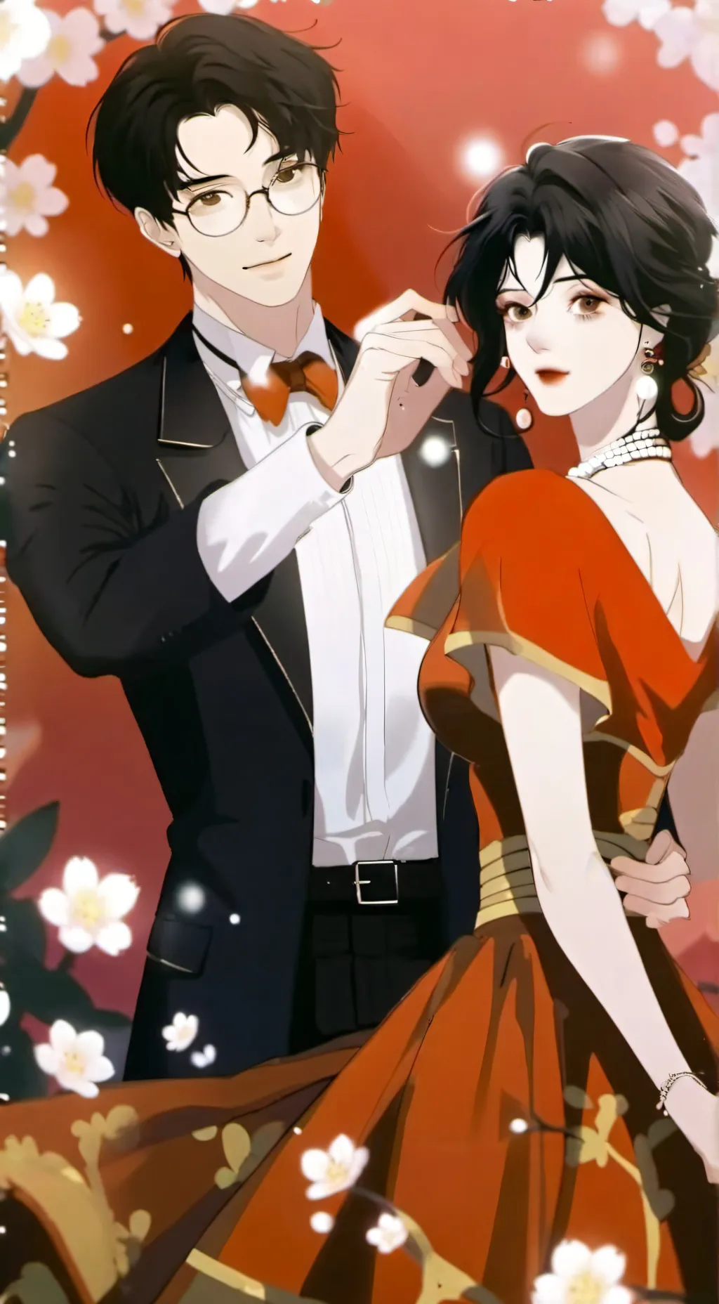 ai character: Alexis y Alicia background